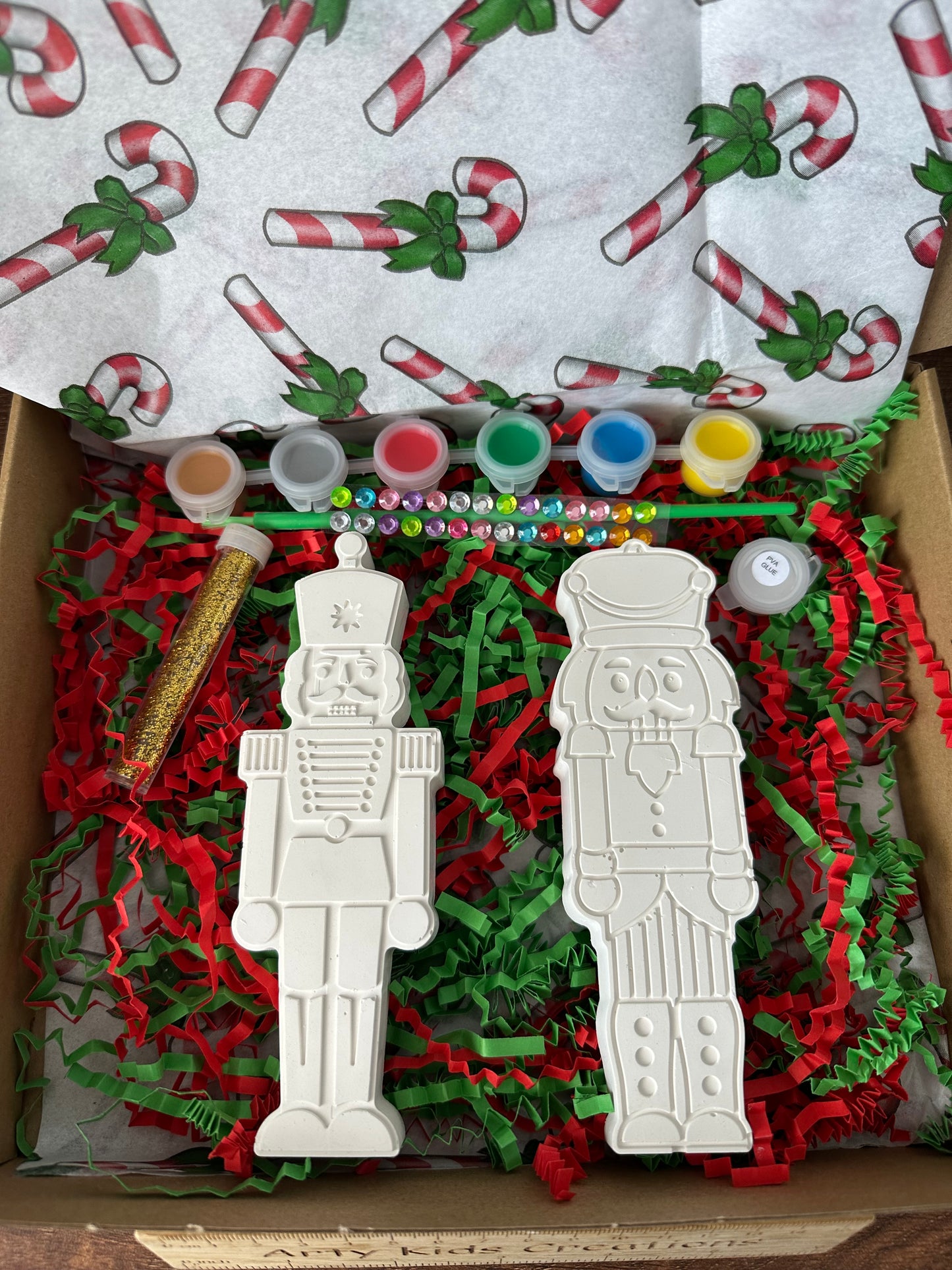 Paint Your Own Christmas Nutcracker Craft Set ~ Present ~ Christmas Tree ~ Snowflake ~ Stocking Filler ~ Xmas Eve Box