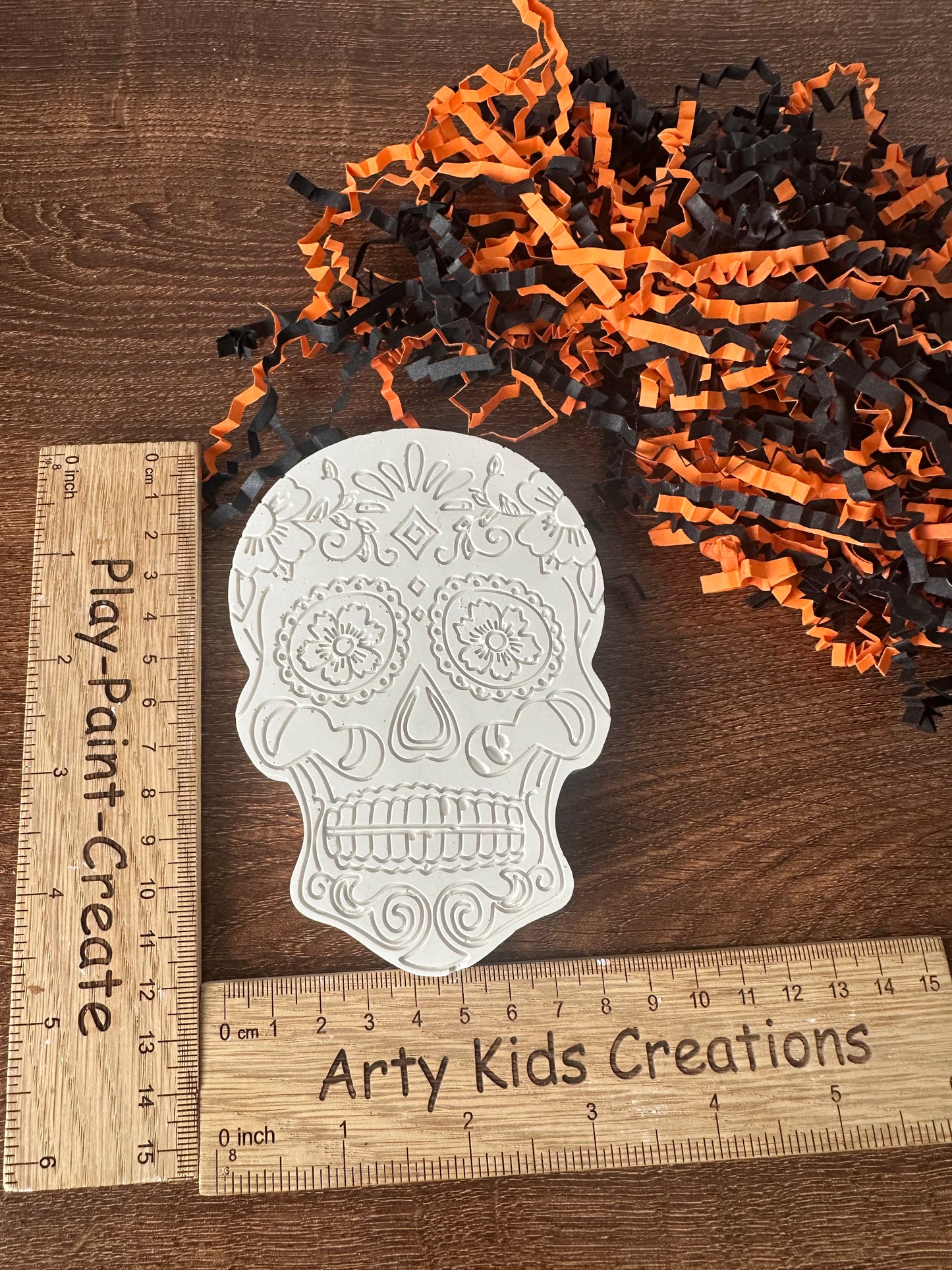 Paint Your Own Day of the Dead Figure. - Handmade Craft Kit for Children - trick or treat~ Halloween