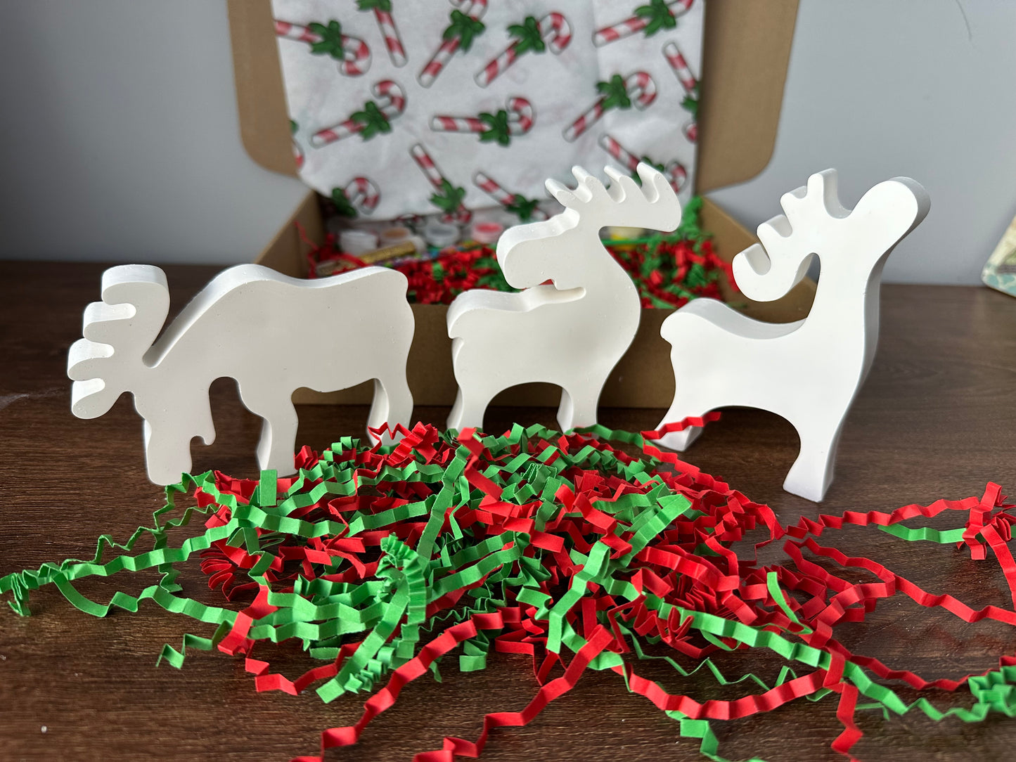 Paint Your Own Stag/Reindeer Craft Set ~ Present ~ Christmas Tree ~ Stocking Filler ~ Xmas Eve Box