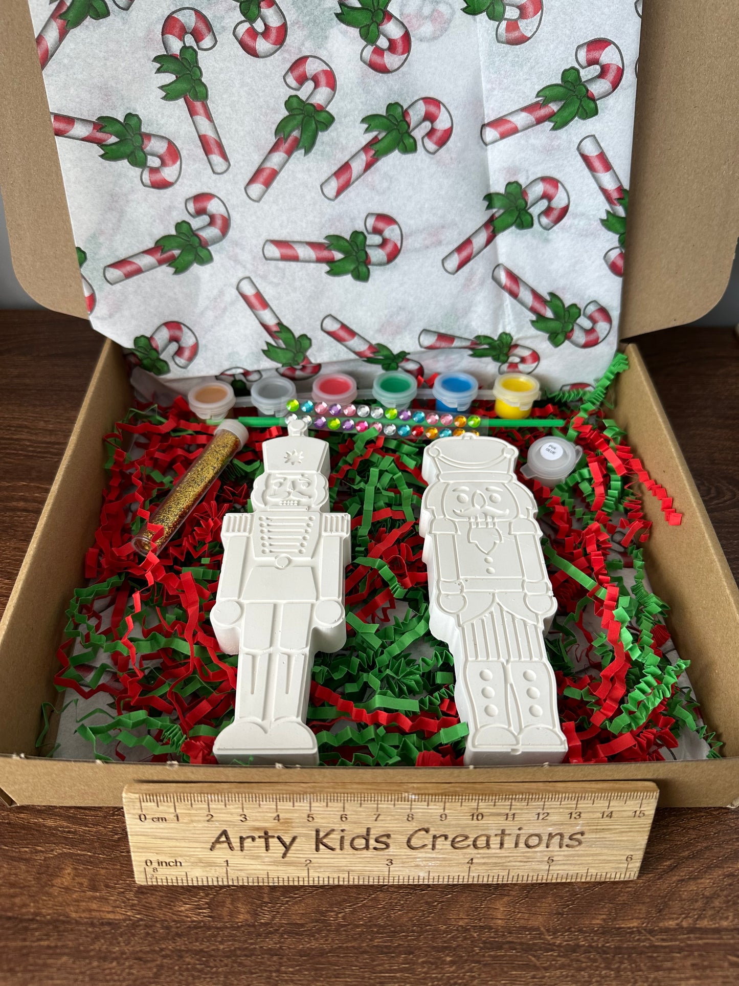 Paint Your Own Christmas Nutcracker Craft Set ~ Present ~ Christmas Tree ~ Snowflake ~ Stocking Filler ~ Xmas Eve Box