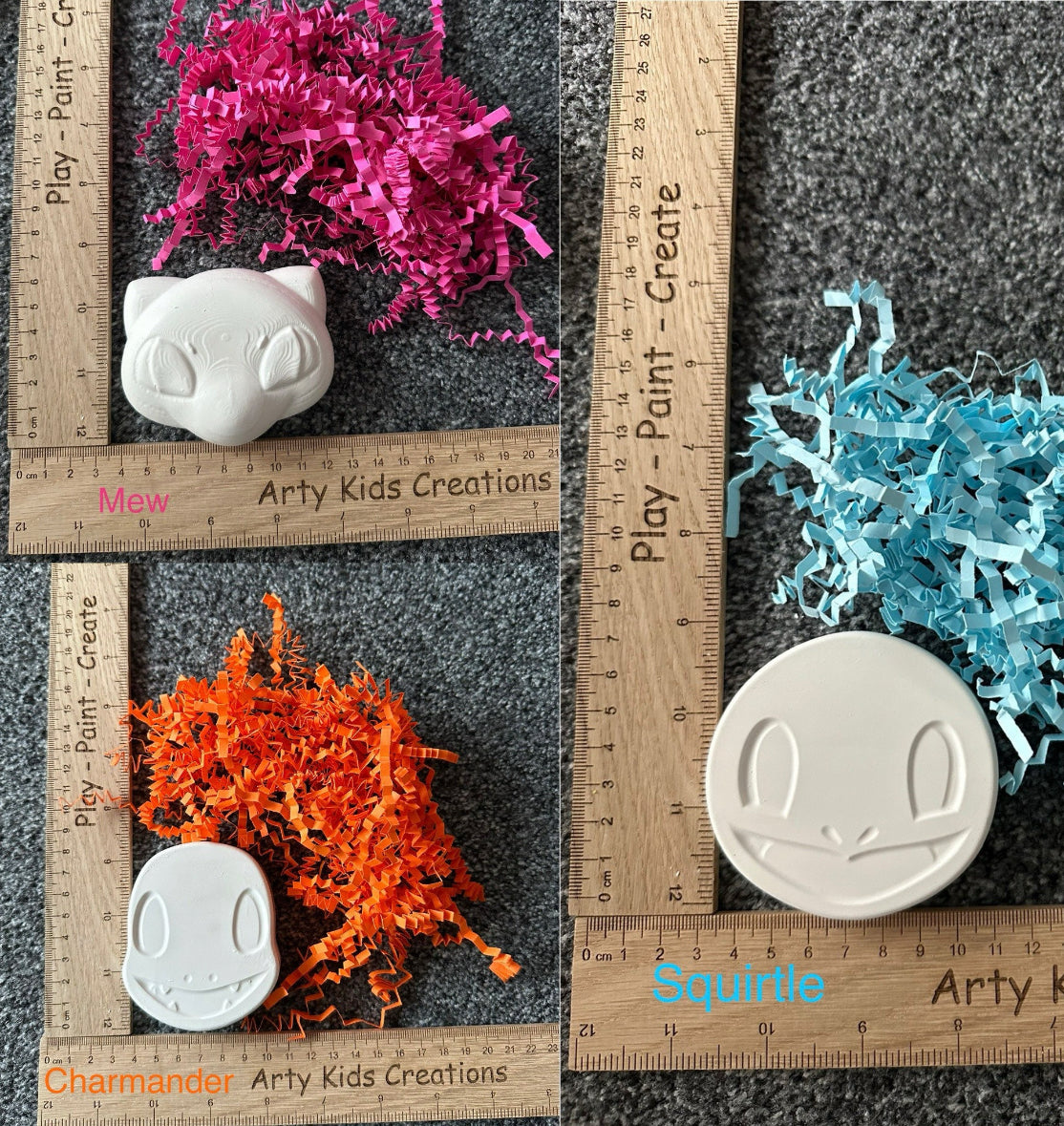 Pokémon Inspired Party Bag Favours ~ Painting Set ~ Party Pack ~ Kids Craft Set ~ Paint your Own~ Axolotl