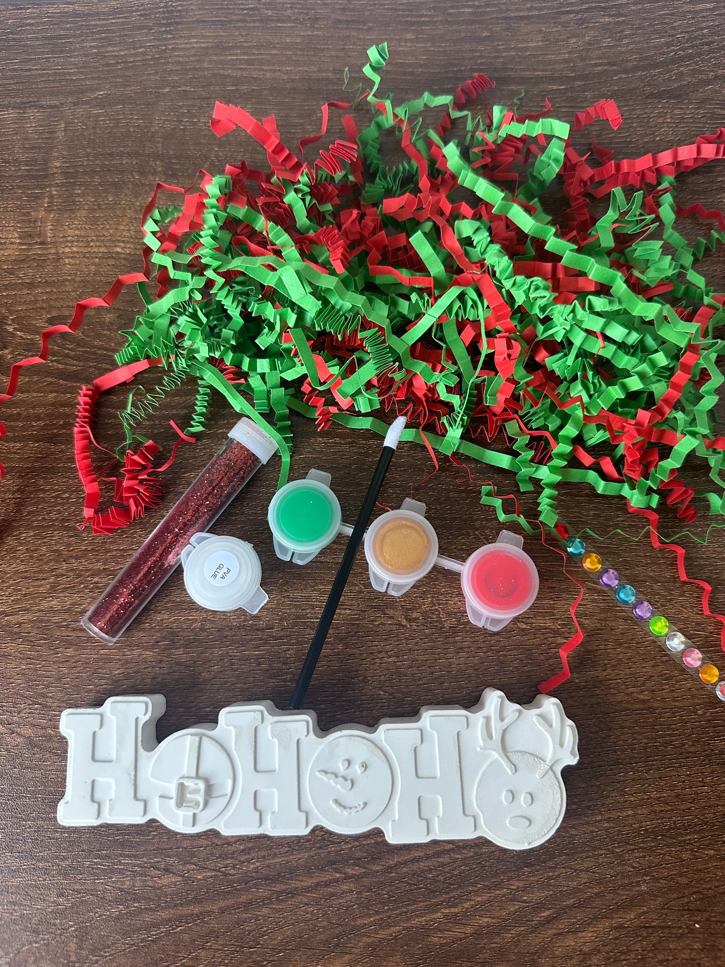 Paint Your Own Christmas Ornament Ho Ho Ho ~ Party Bags~ Xmas Eve Box ~ Craft Set~ Party Bags~ Rainy Day Activity~ Stocking Filler