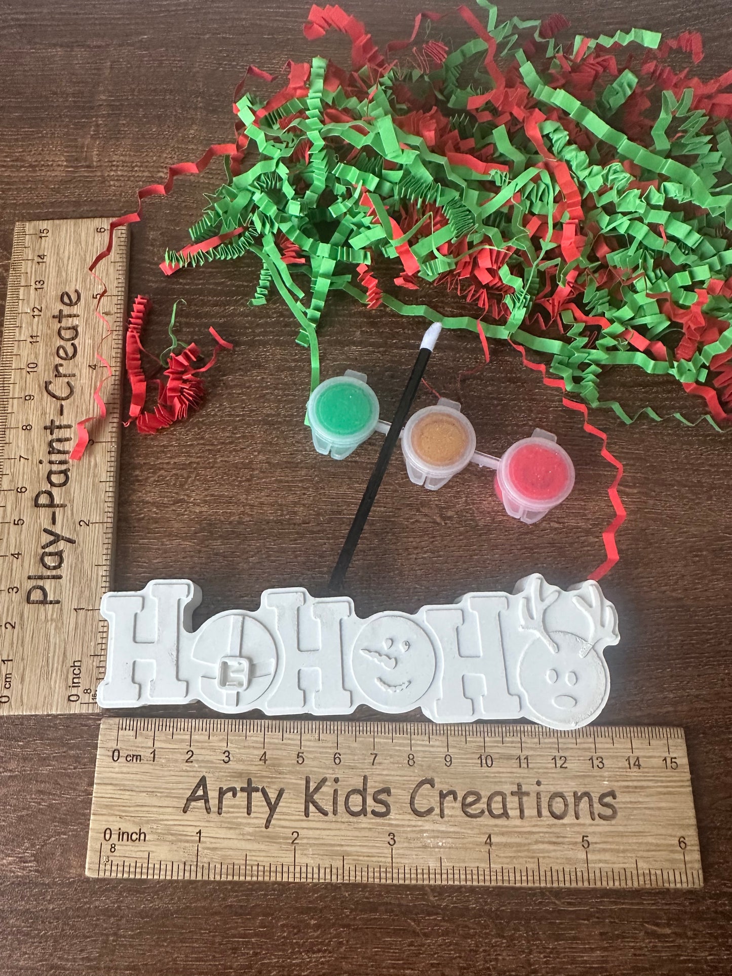 Paint Your Own Christmas Ornament Ho Ho Ho ~ Party Bags~ Xmas Eve Box ~ Craft Set~ Party Bags~ Rainy Day Activity~ Stocking Filler