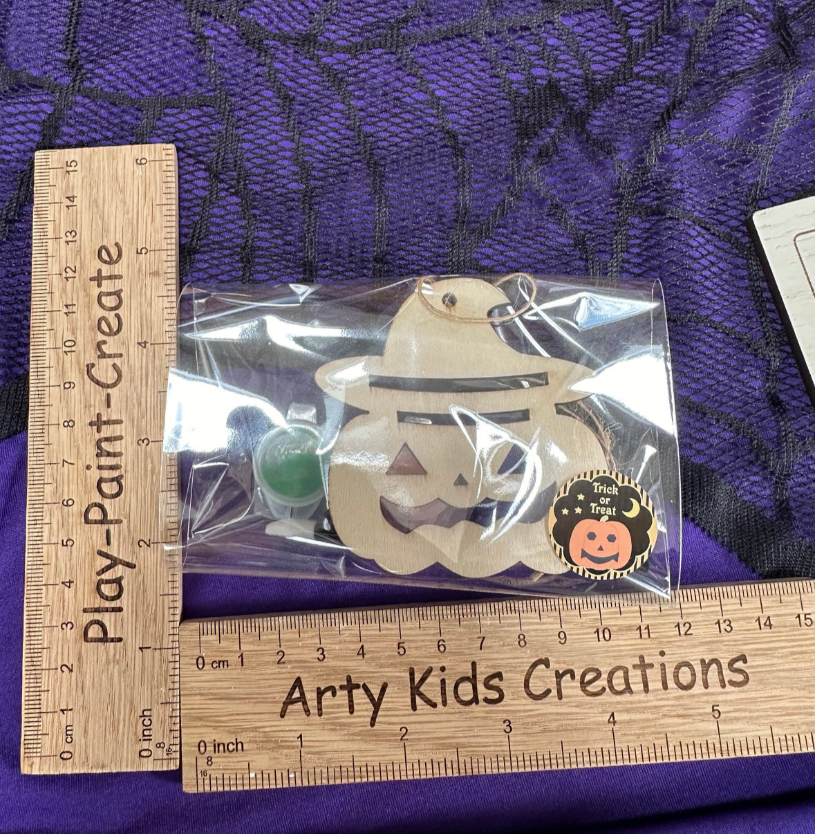 Paint Your Own Wooden Halloween Hanging Decoration