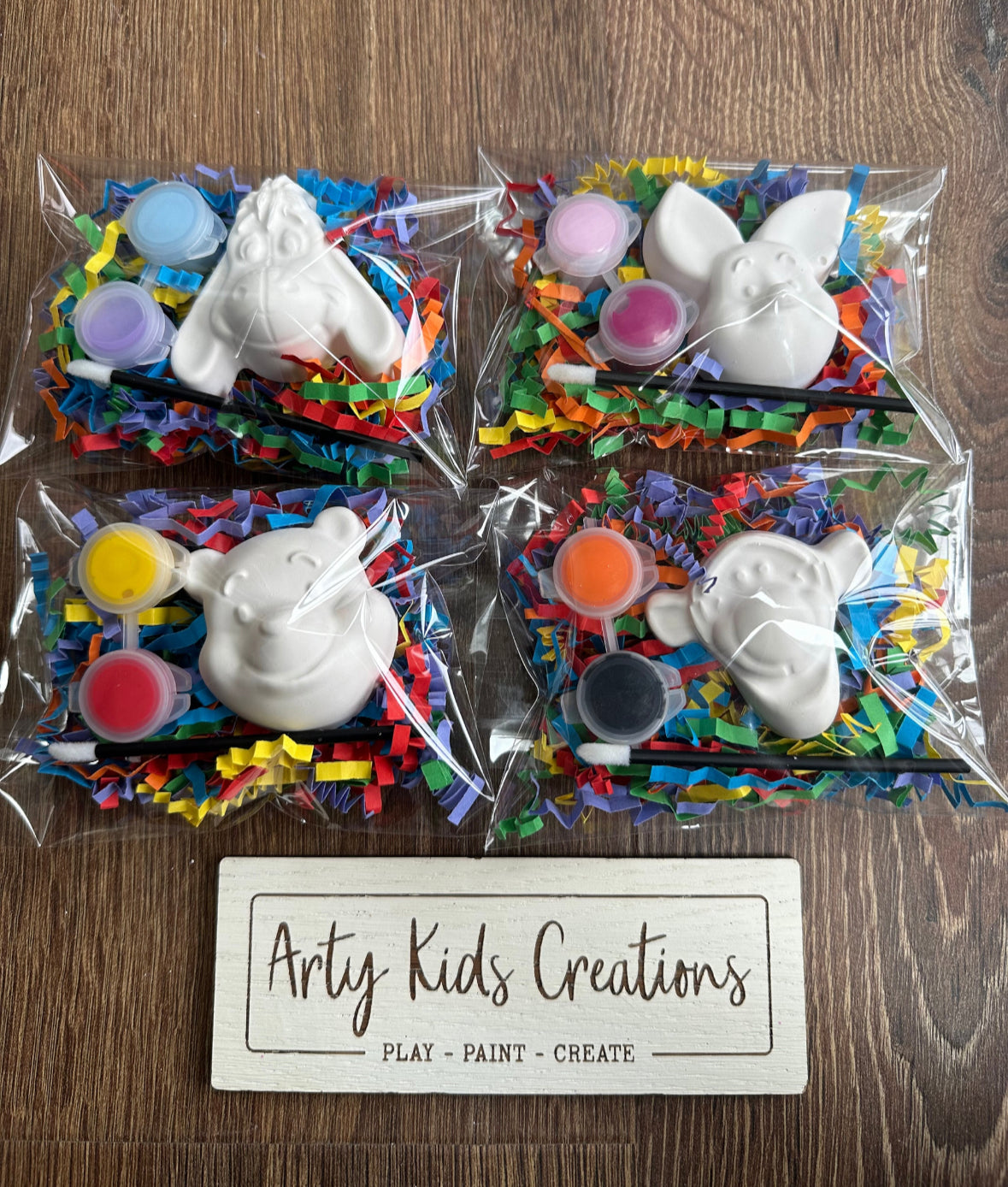 Paint Your Own Mini Winnie The Pooh and Friends Party Favour