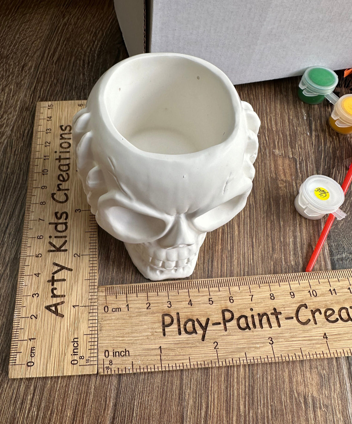 Paint Your Own Skull Pot