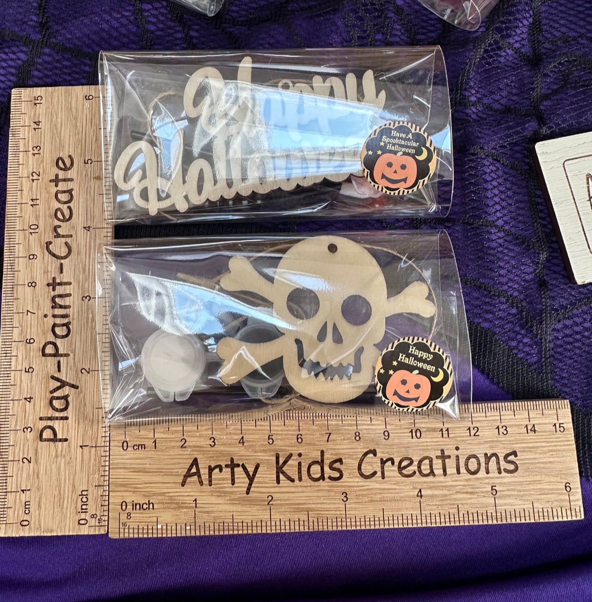 Paint Your Own Wooden Halloween Hanging Decoration