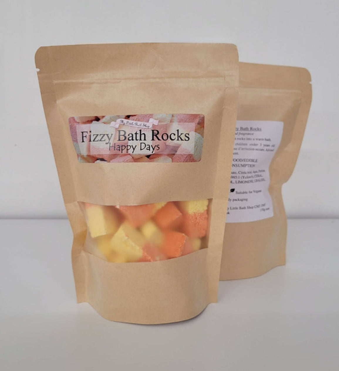 Happy Days Fizzy Bath Rocks~ Fruit Salad Fragrance