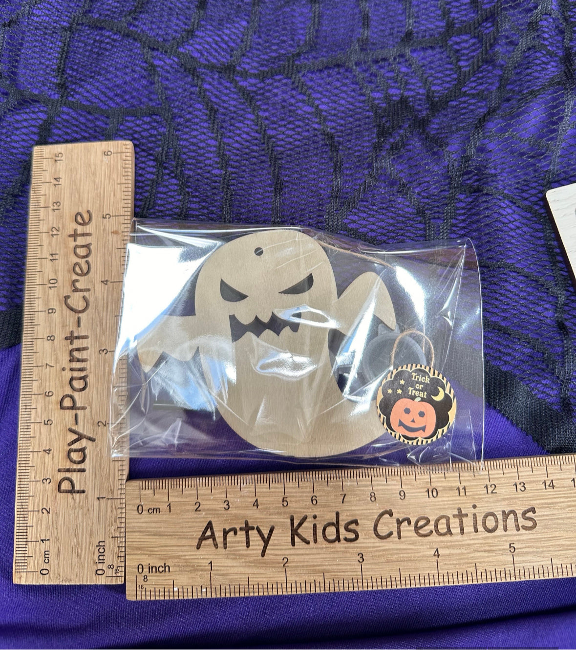 Paint Your Own Wooden Halloween Hanging Decoration