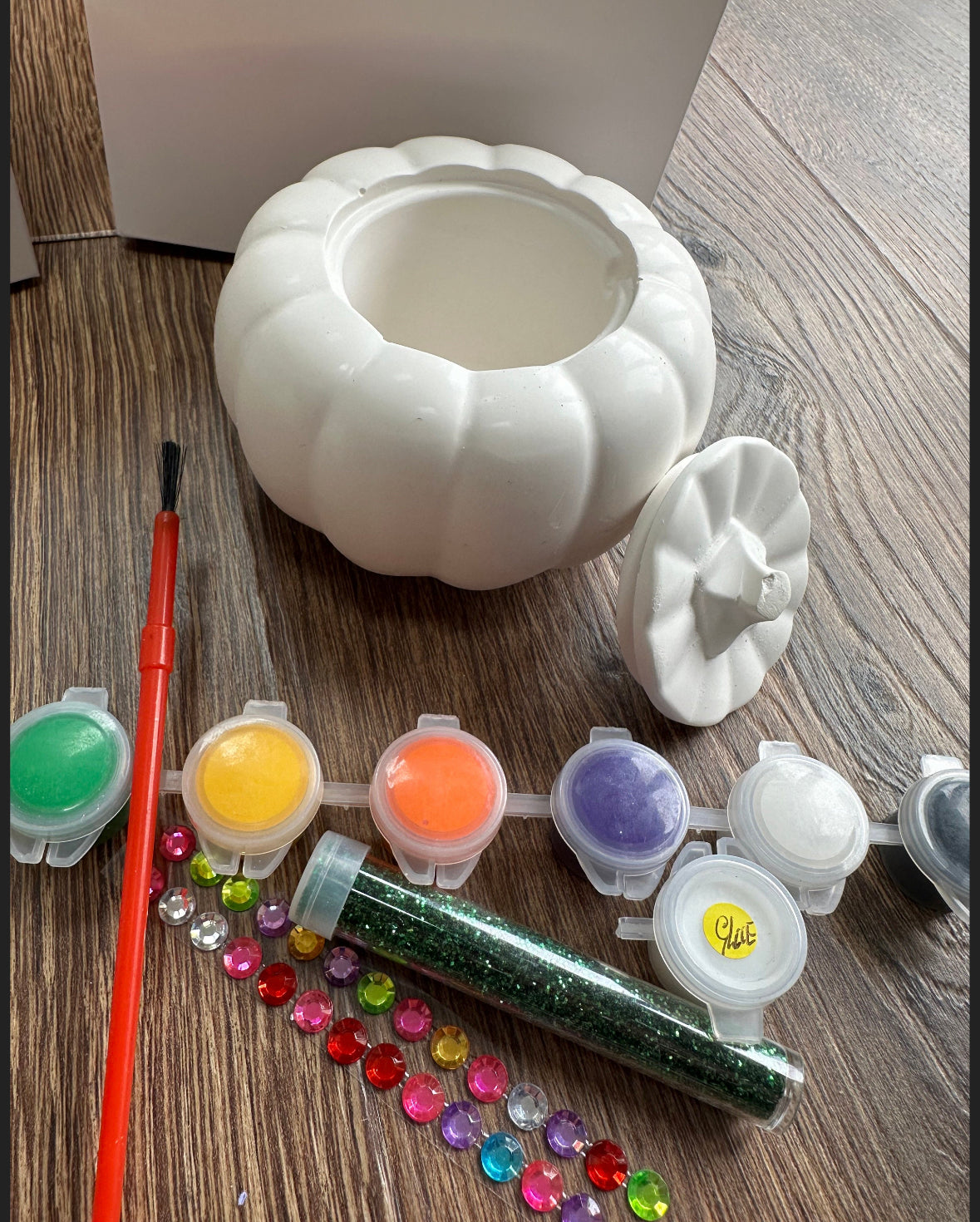 Paint Your Own Pumpkin/ Witch Trinket Box- Pot~ Hobby~ Children’s crafts~ Party Favours~ Halloween
