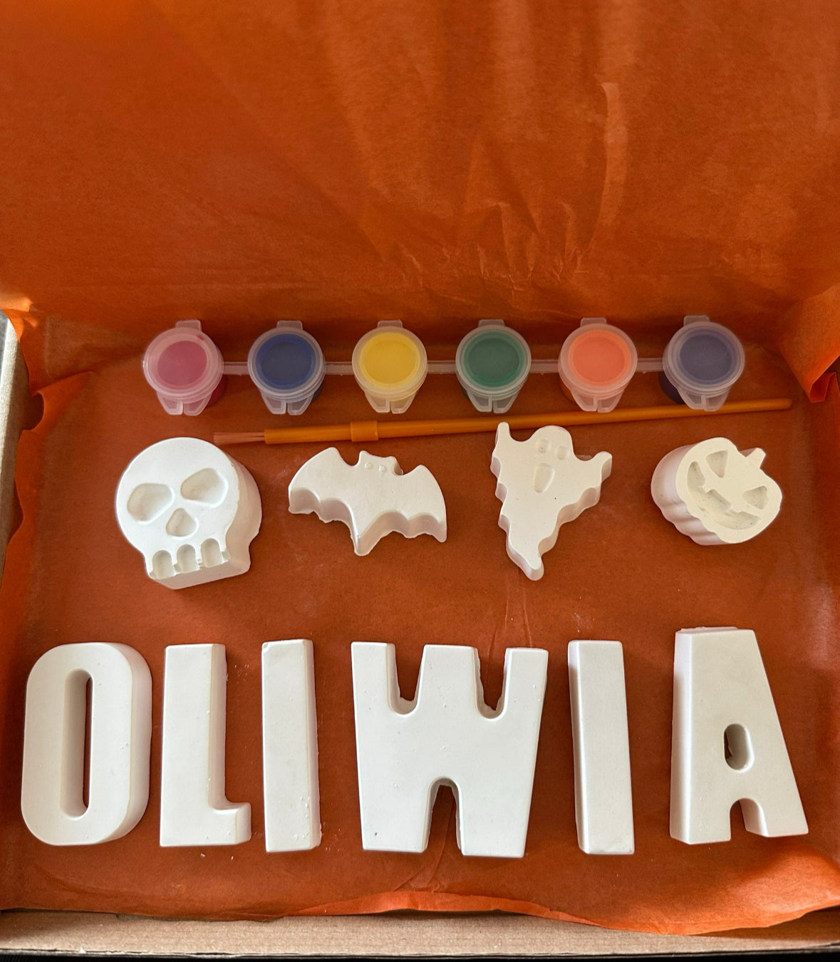 Personalised Paint your own name Halloween edition