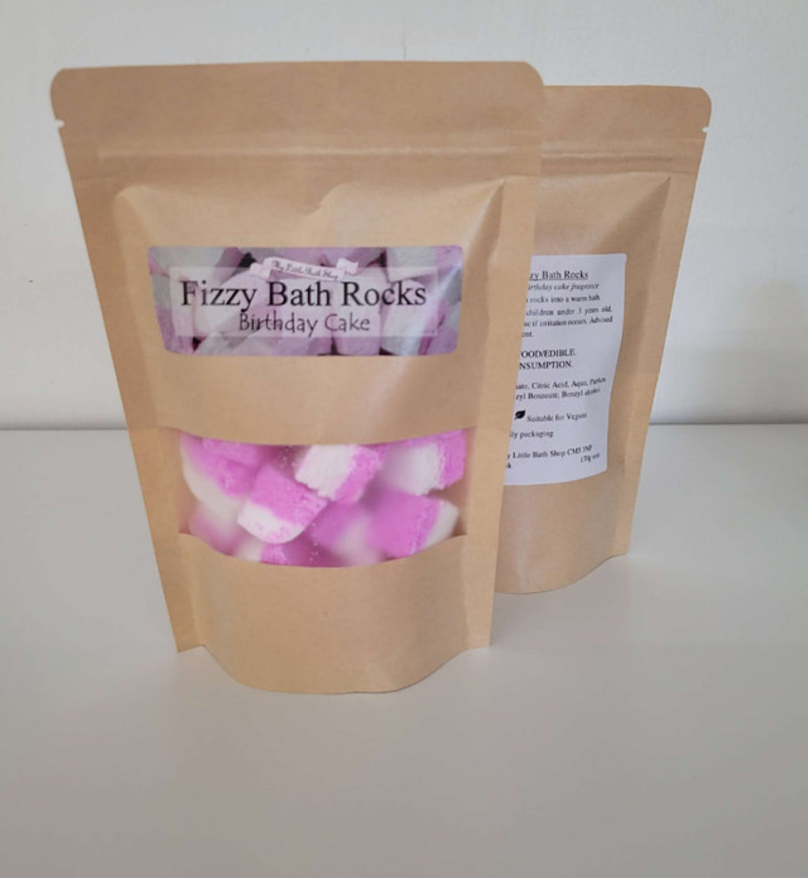 Birthday Cake Fizzy Bath Rocks