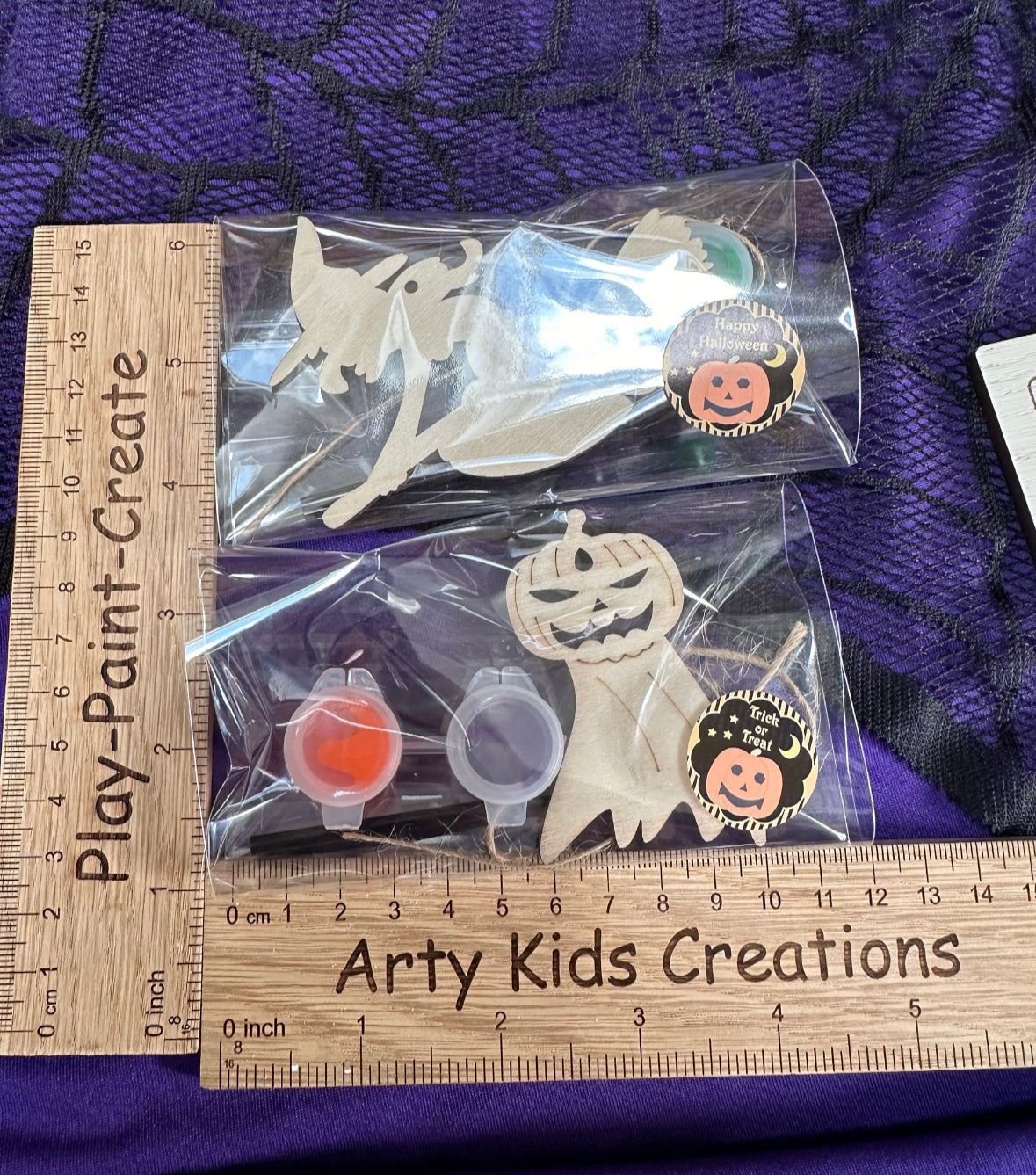 Paint Your Own Wooden Halloween Hanging Decoration