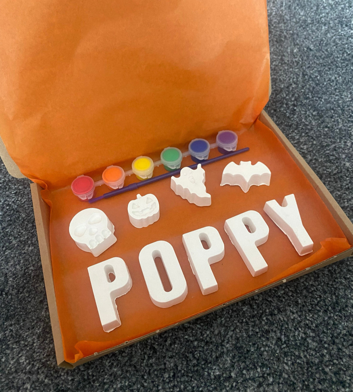 Personalised Paint your own name Halloween edition