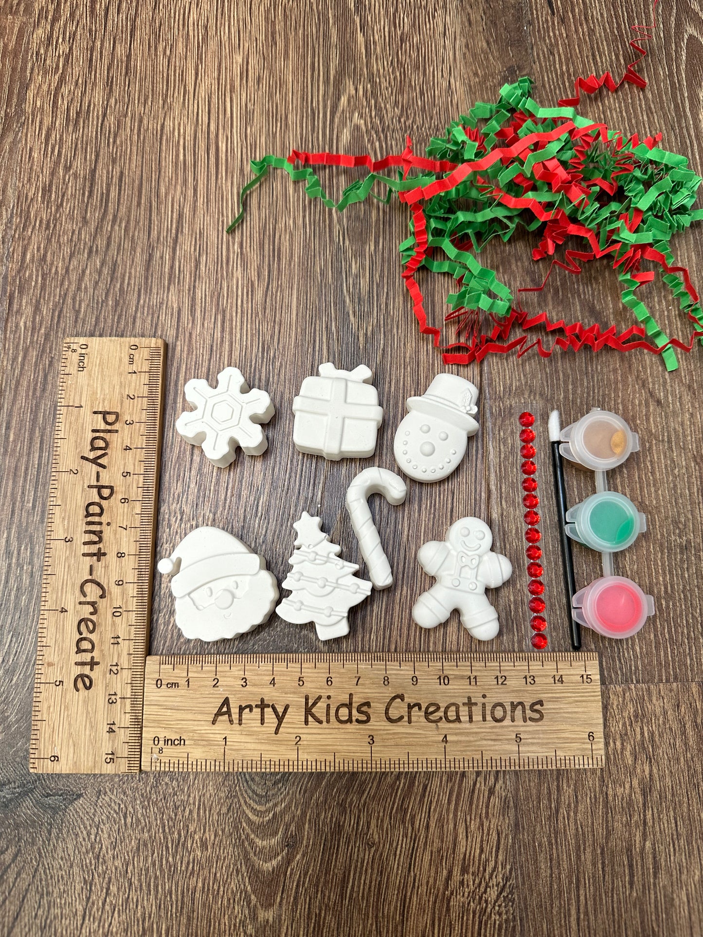 Paint Your Own Christmas Figures In A Christmas Cracker Gift Box