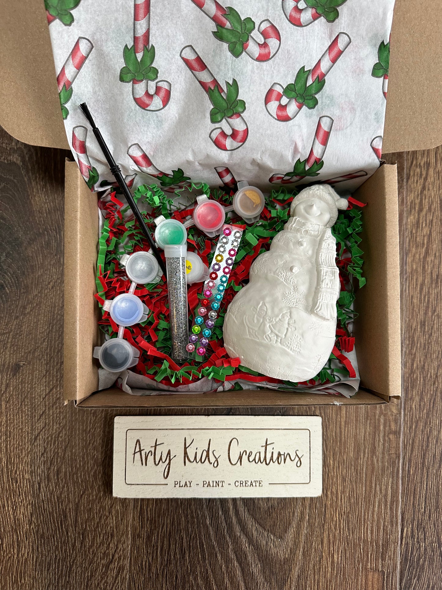 Paint your Own 3d Snowman