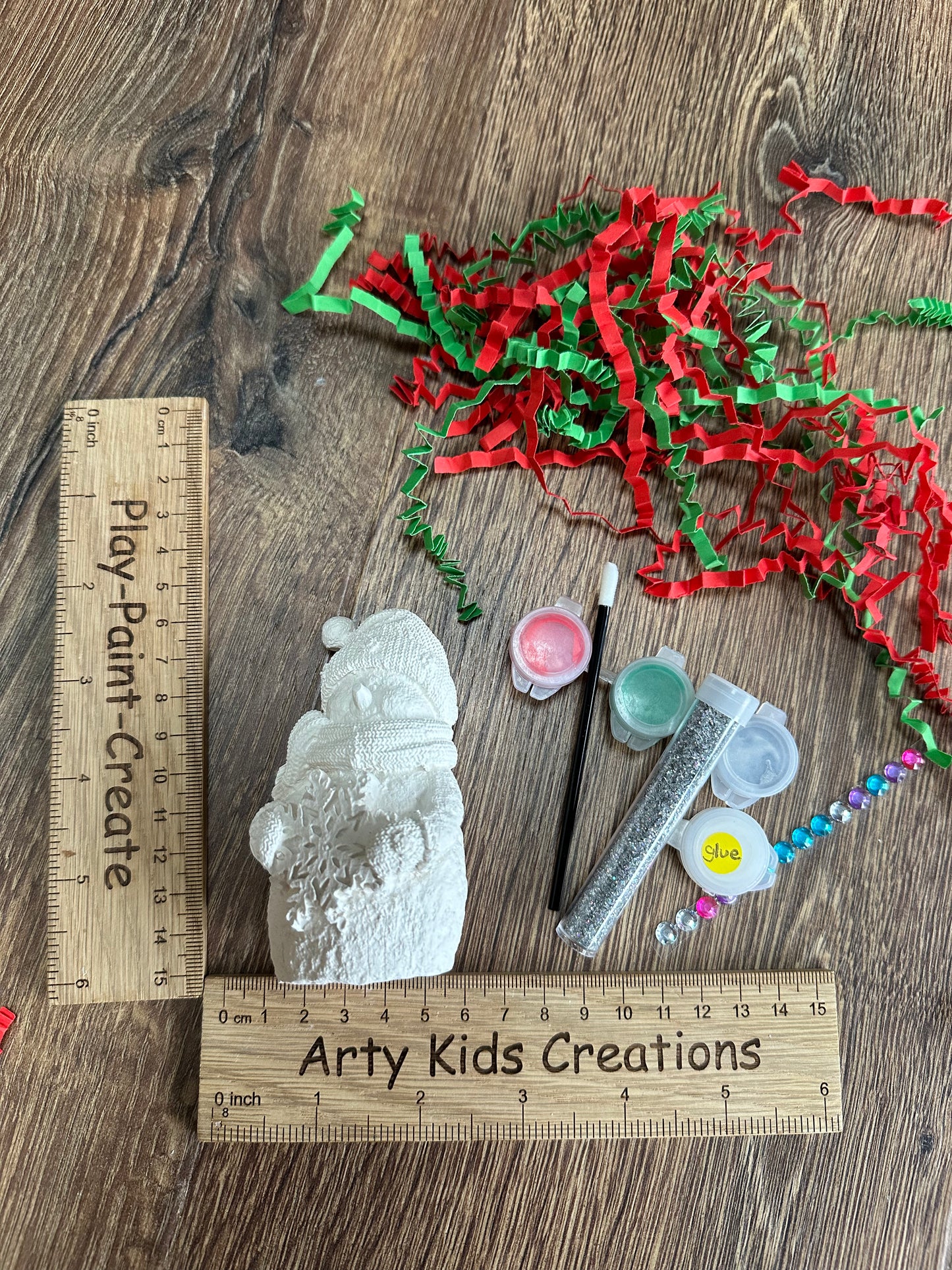 Paint your Own 3d Snowman Party Favour