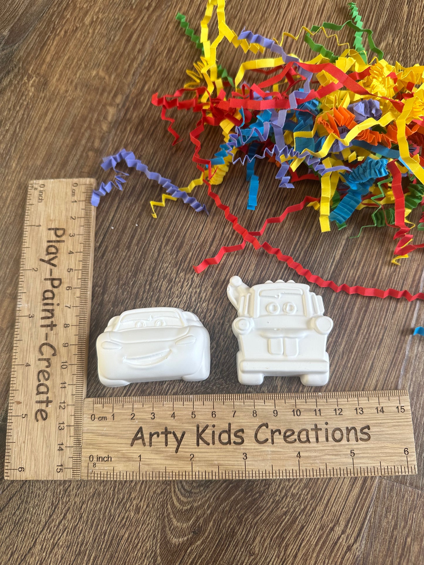 Paint Your Own Mini Cars Inspired Party Bags ~ Race Car~ Pick up Truck