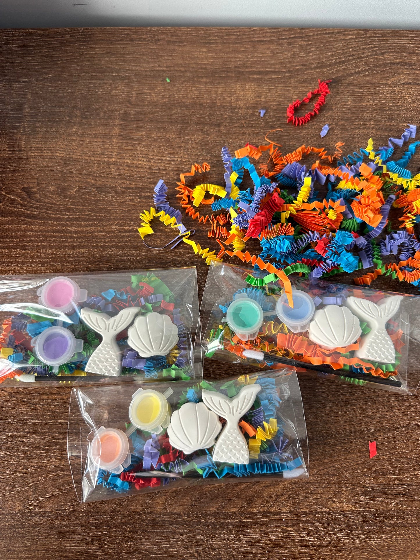 Paint Your Own Mermaid and Shell Party Favour~ Rainy Day Activity ~ Hobby ~ Craft Kit