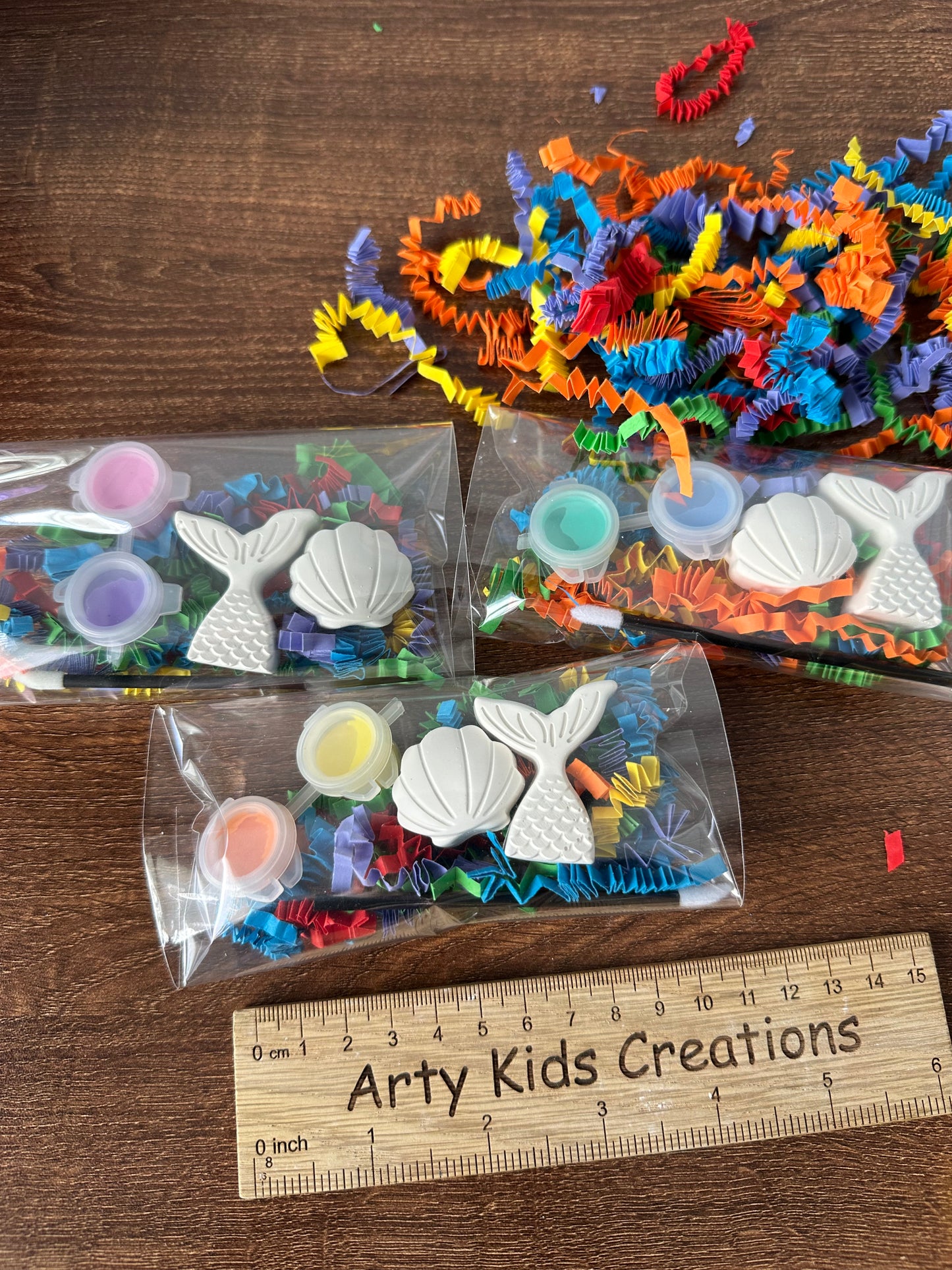 Paint Your Own Mermaid and Shell Party Favour~ Rainy Day Activity ~ Hobby ~ Craft Kit