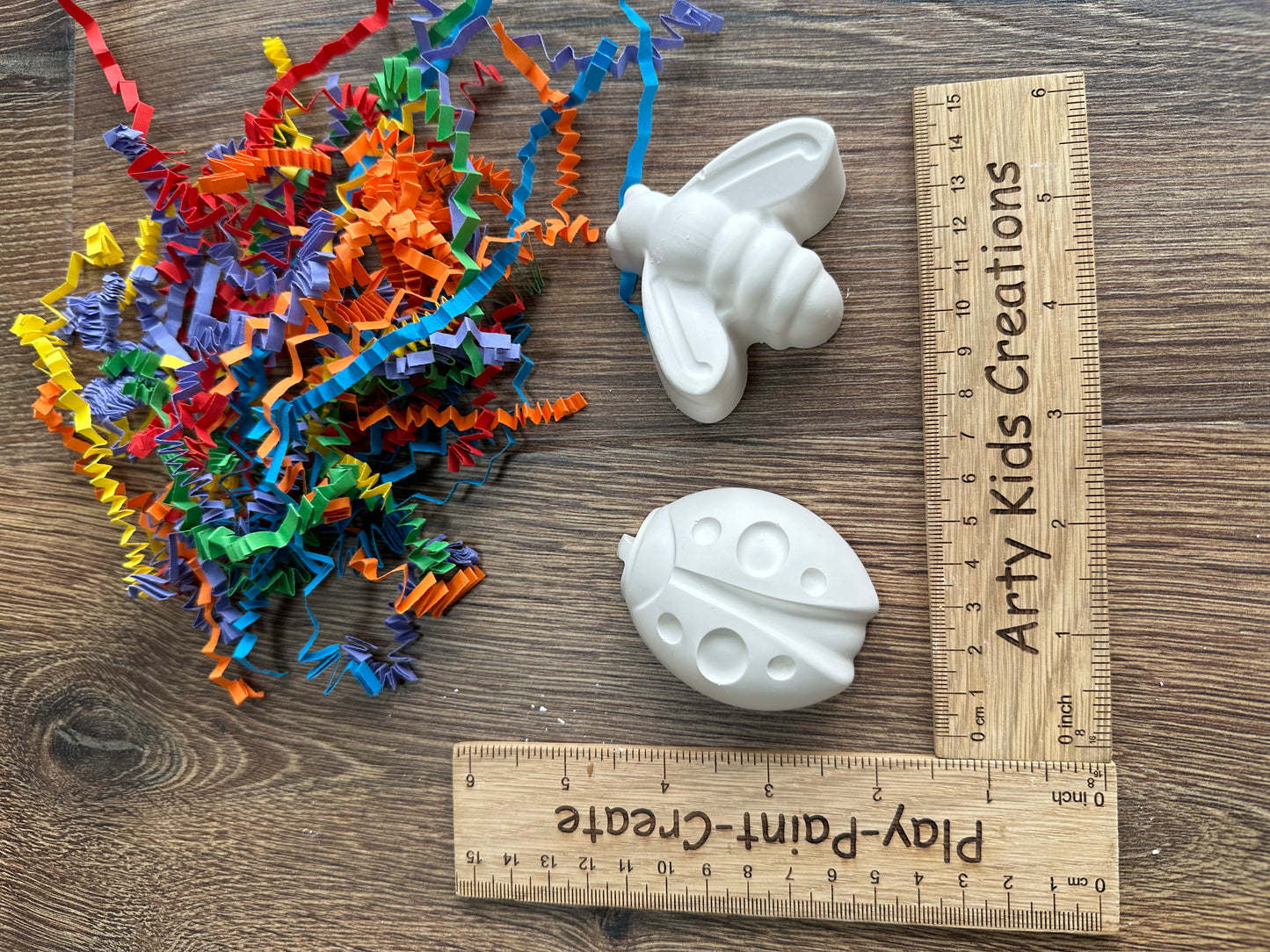 Paint your own bug insect crafts. Rainy day activity, gift, stocking filler