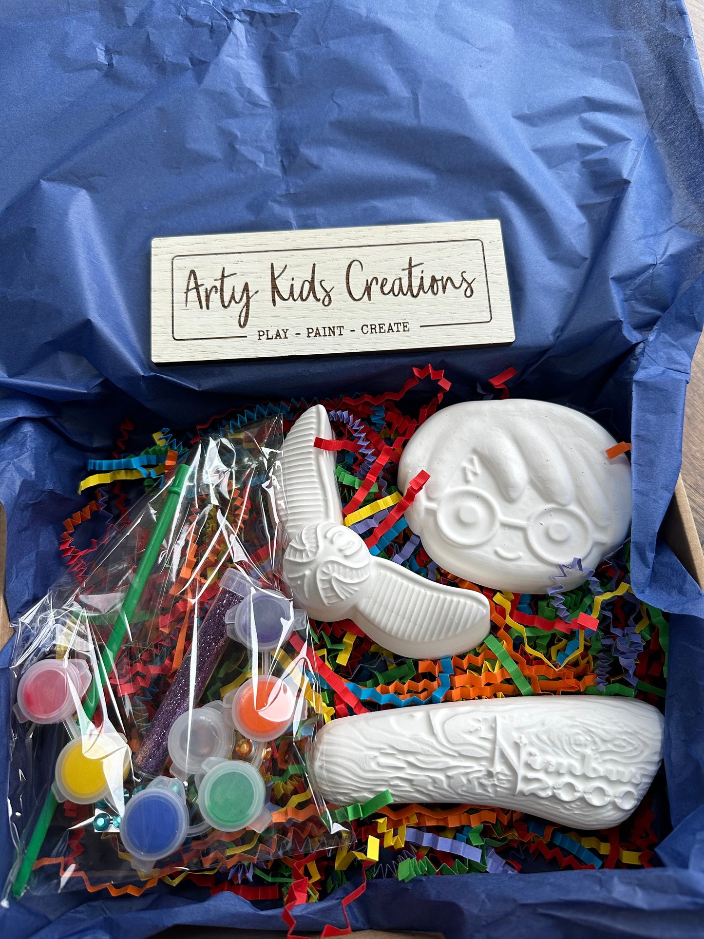 Paint Your Own Wizard Themed Gift Set ~ Gift ~ Stocking Filler ~ Rainy Day Activity ~Hobby~ Craft Kit