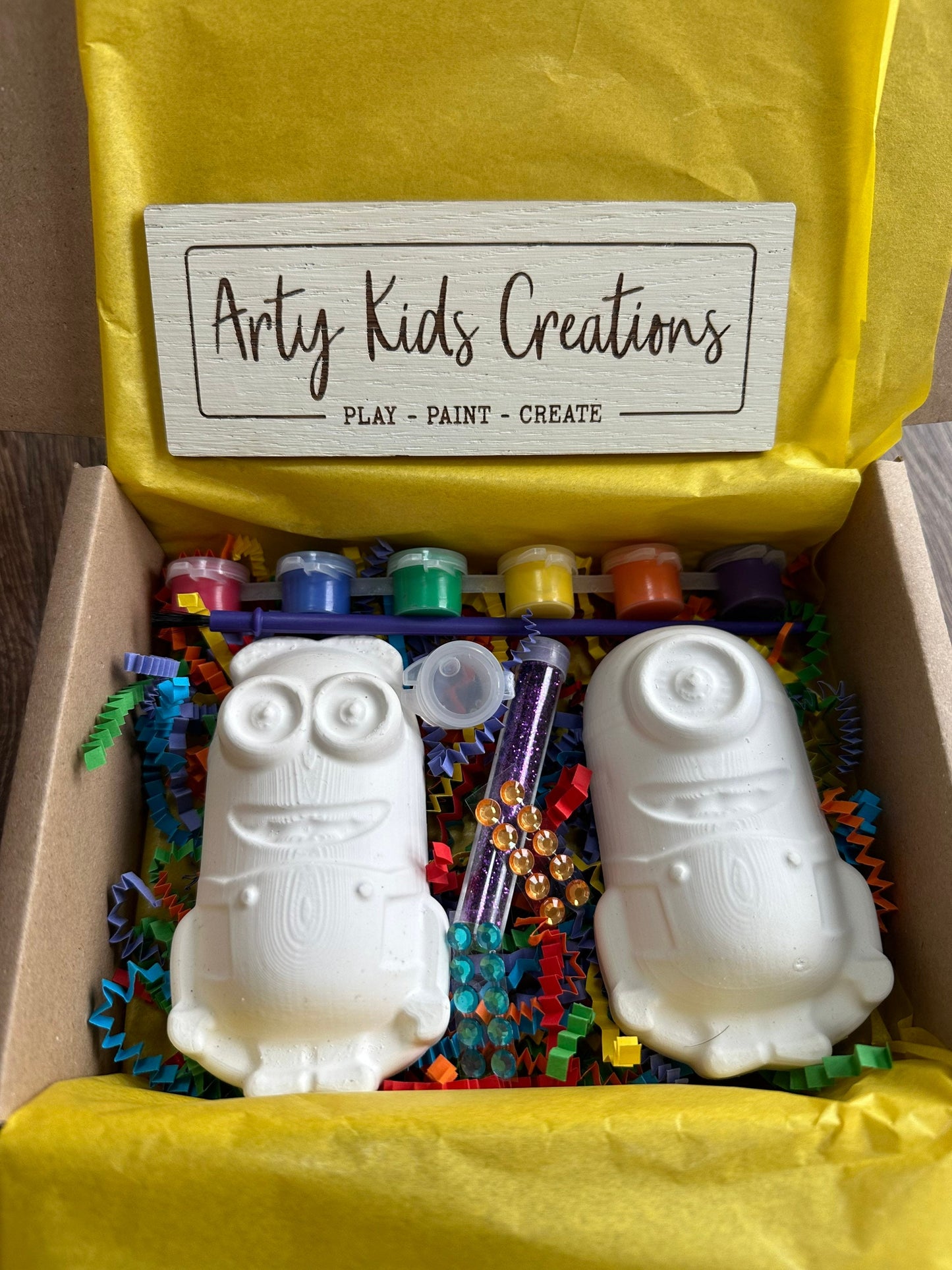 Paint Your Own Minion Set ~ Despicable Me Inspired~ Craft Set~ Gift ~ Childrens Crafts