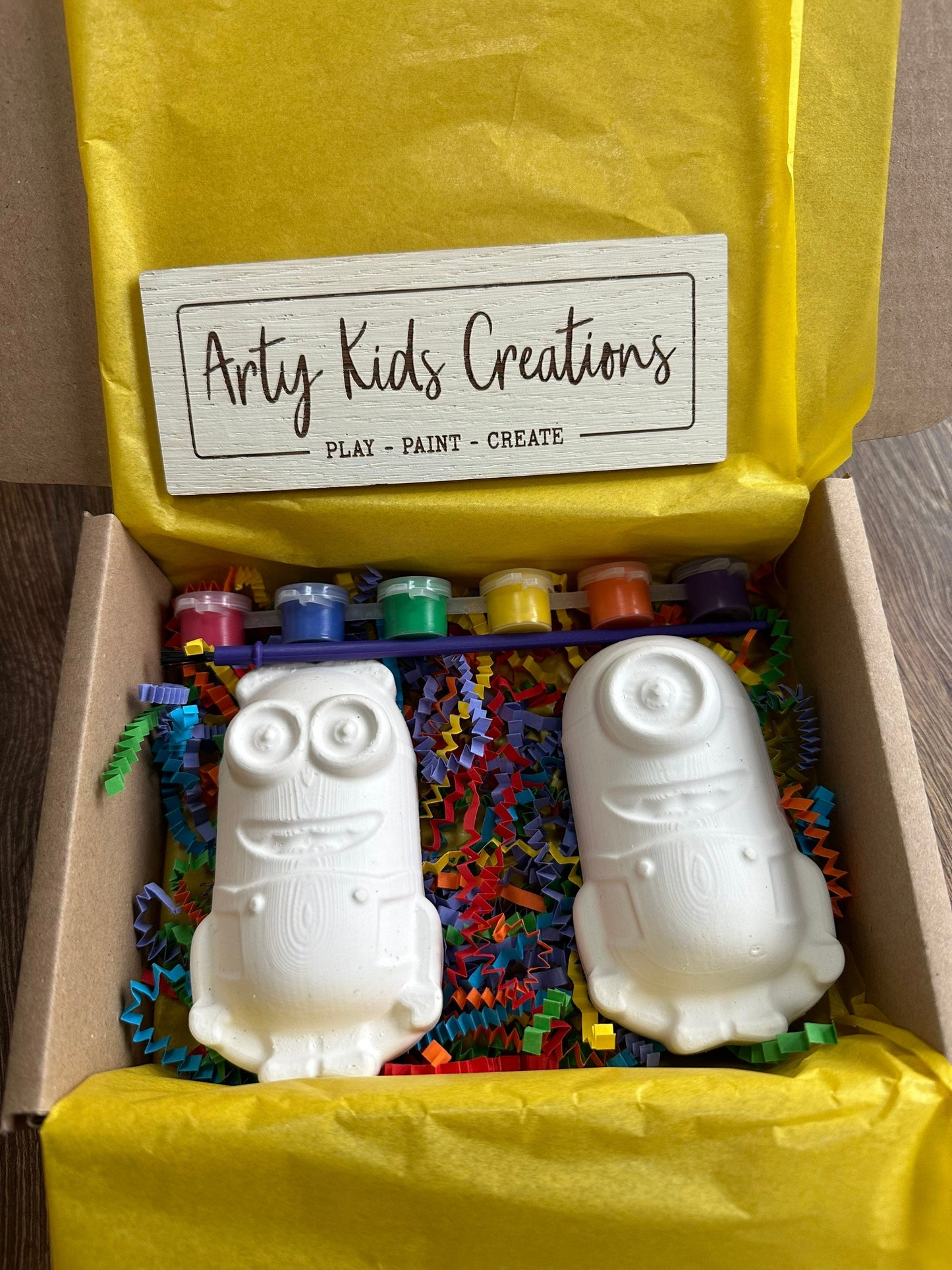 Paint Your Own Minion Set ~ Despicable Me Inspired~ Craft Set~ Gift ~ Childrens Crafts