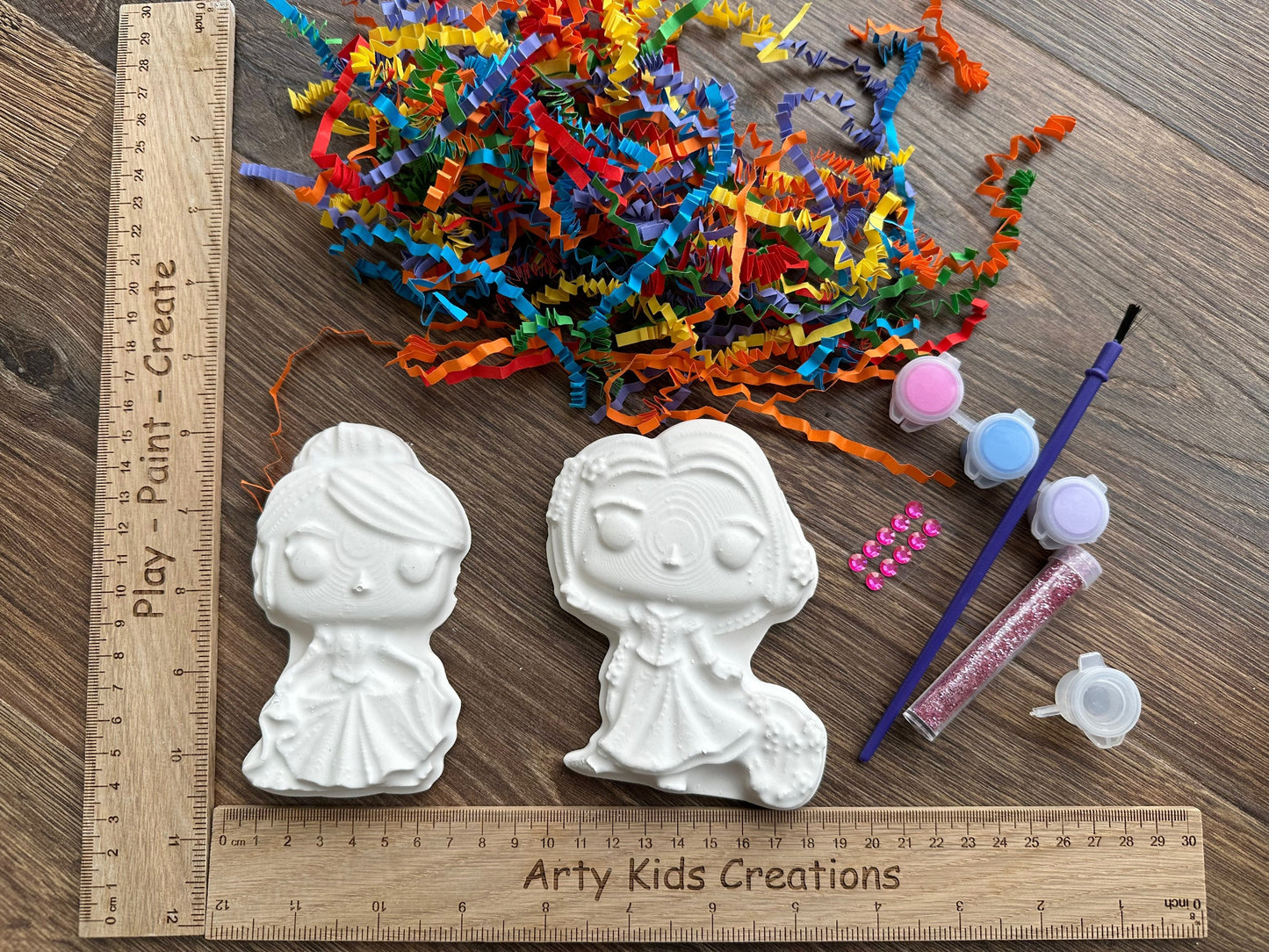 Princess and Friends Painting Box Gift Set ~ Paint Your Own~ Party Pack ~ Kids Craft Set ~ Paint your Own~ Craft Kit ~ Box Set
