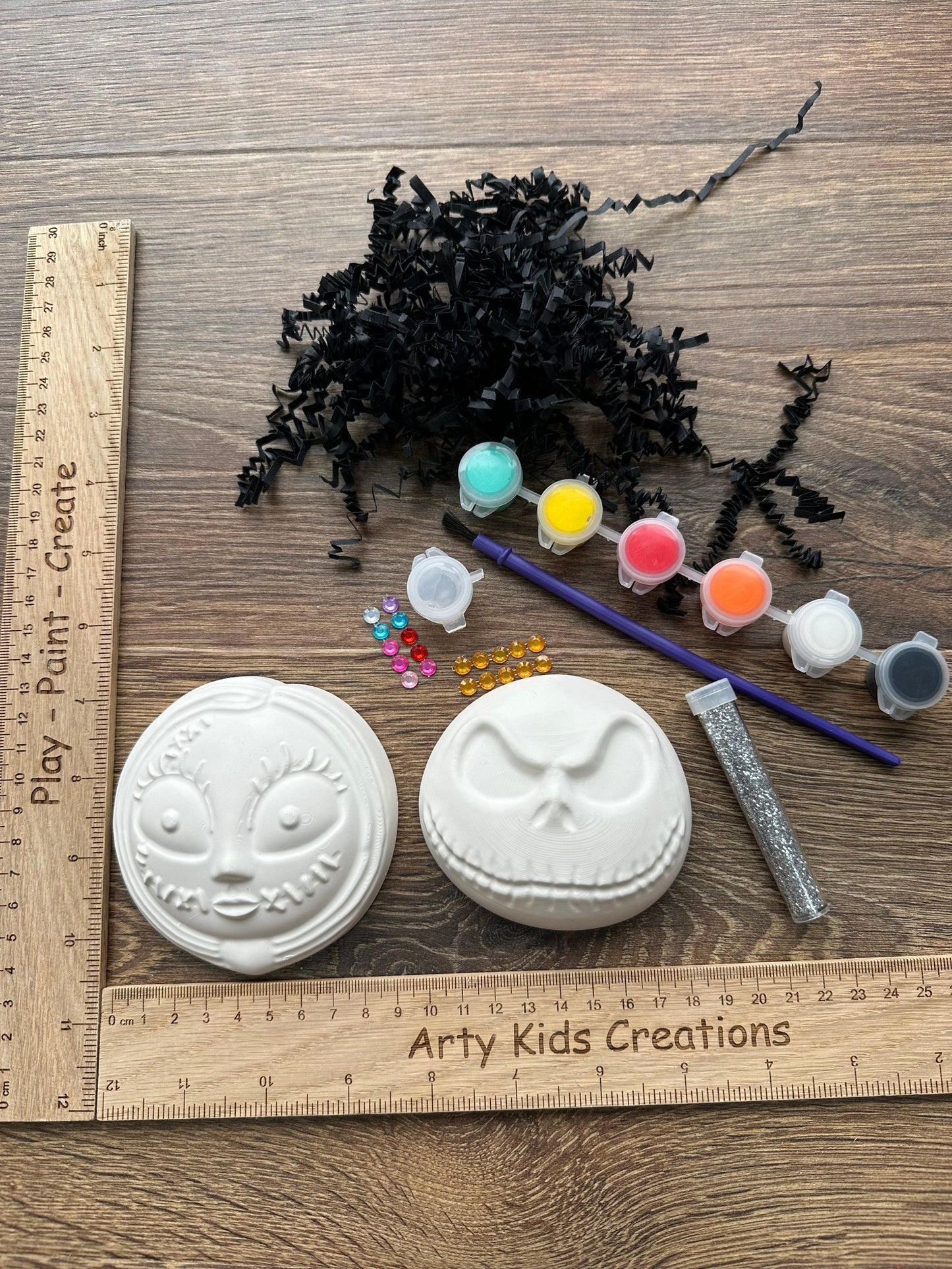 Paint Your Own Nightmare Before Christmas Box Set ~ Kids Craft Kit ~ Craft Kit ~ Box Set~ Jack Skellington ~ Sally~ Halloween
