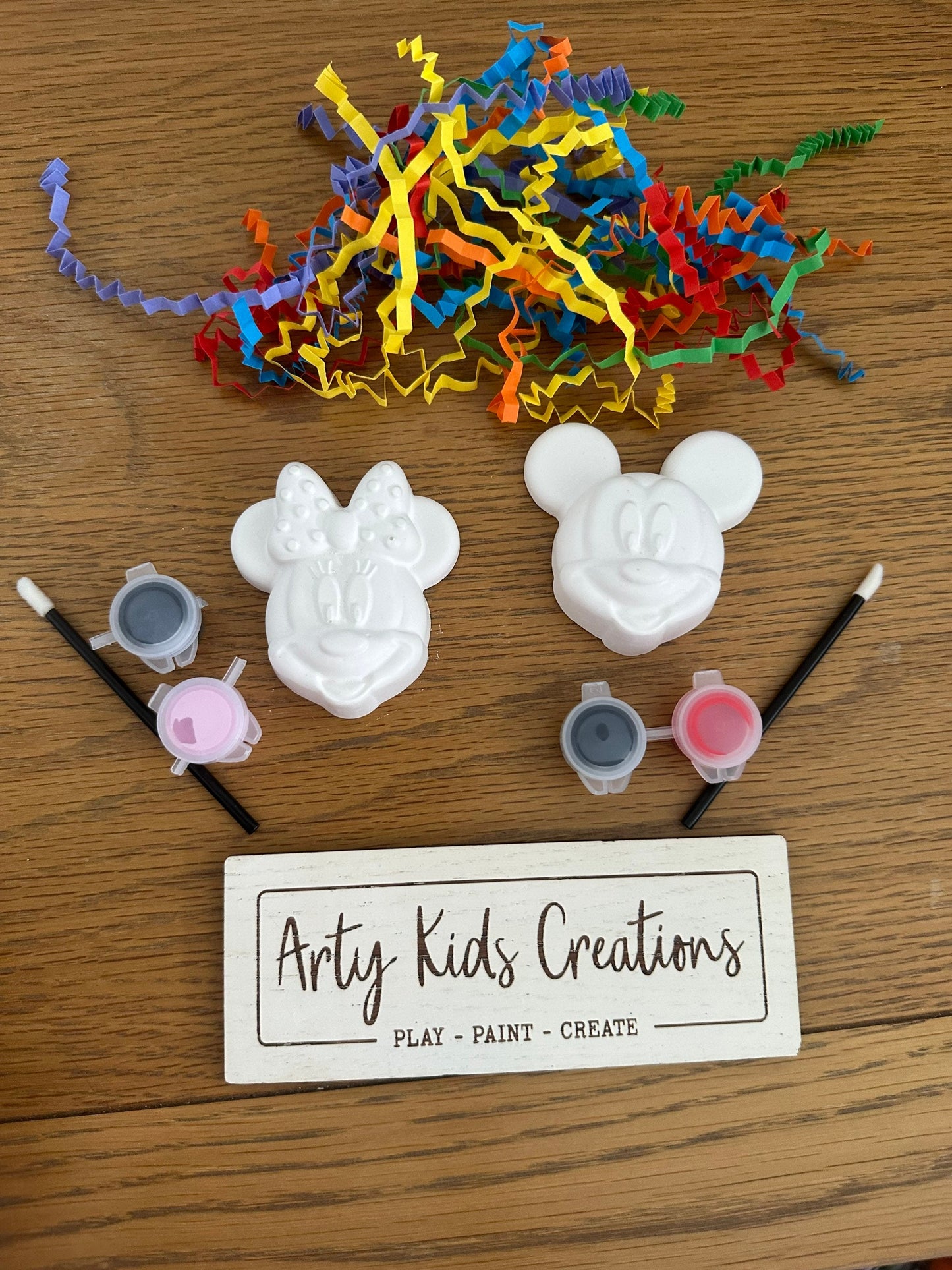 Paint Your Own Mouse & friends Party Favour ~ Hobby ~ Party Bag~ Hobby~ Magnet Option