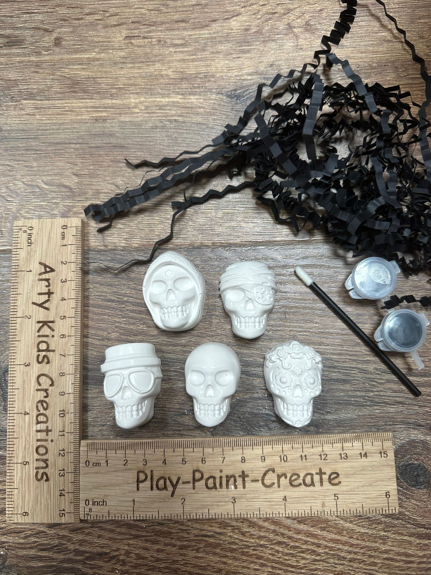 Paint Your Own Halloween Skull Party Favour~ Rainy Day Activity ~ Hobby ~ Party Bag~ Trick or Treat