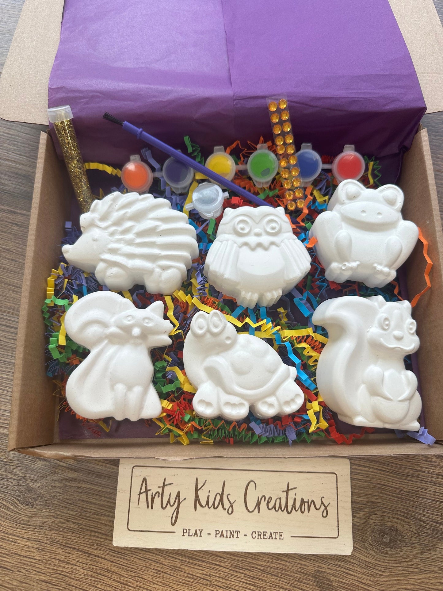 Paint Your Own Woodland Animals – Plaster of Paris Craft Kit