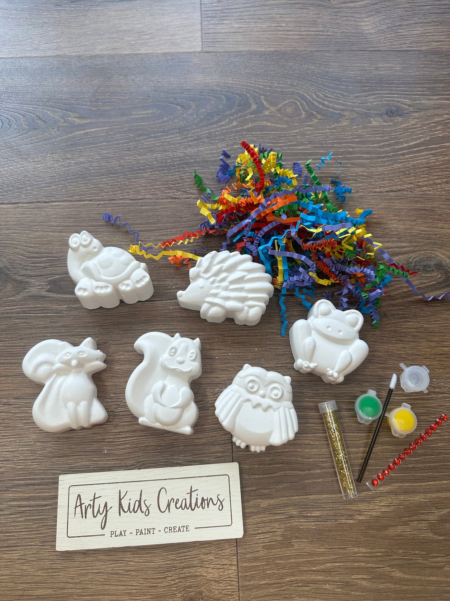 Paint Your Own Woodland Animals – Plaster of Paris Craft Kit