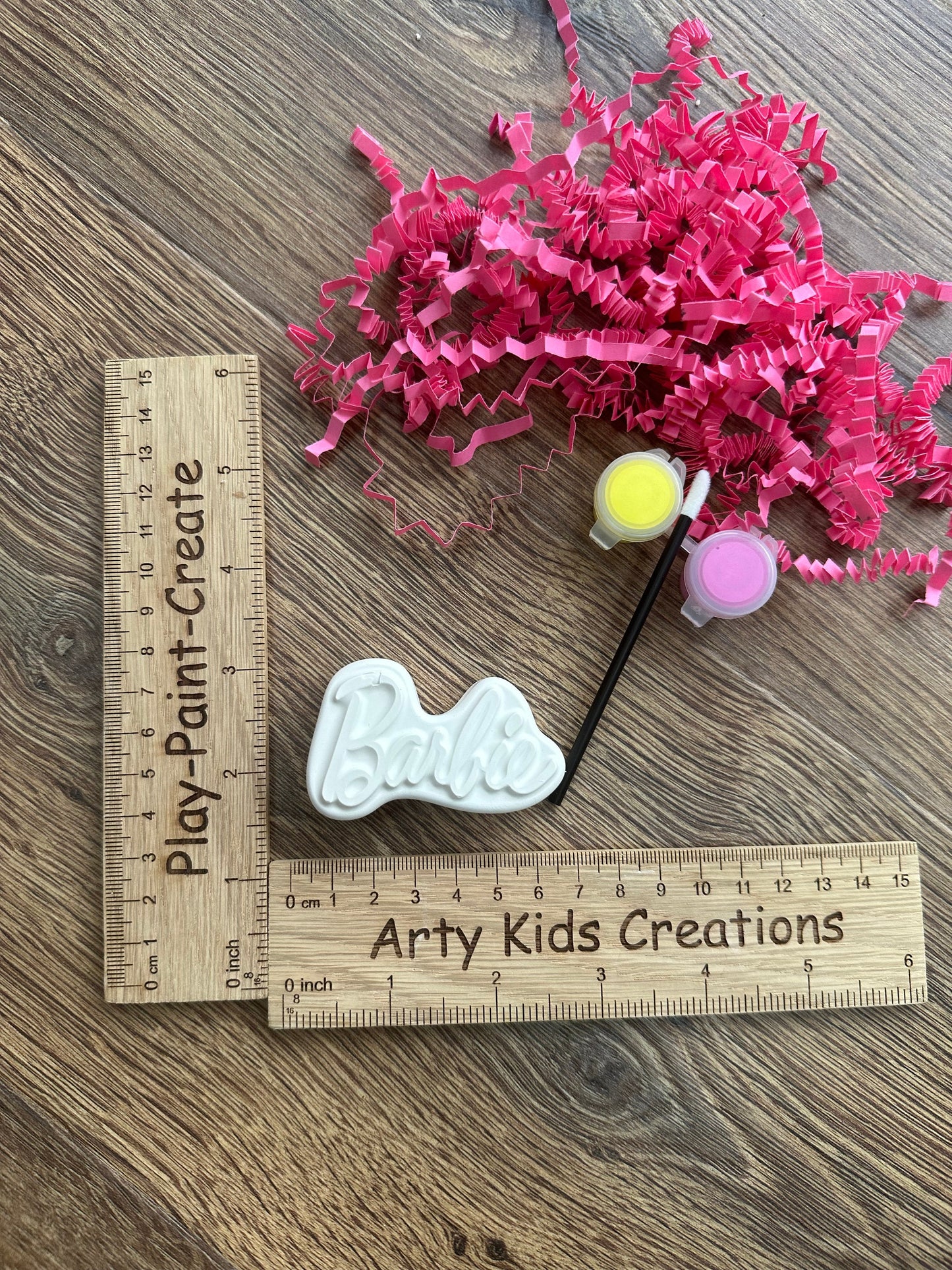 Paint Your Own Mini Fashion Doll  ~ Party Favour ~ Hobby ~ Party Bag~ Pink Girl ~ B World~ Blonde Doll~ Magnet Option