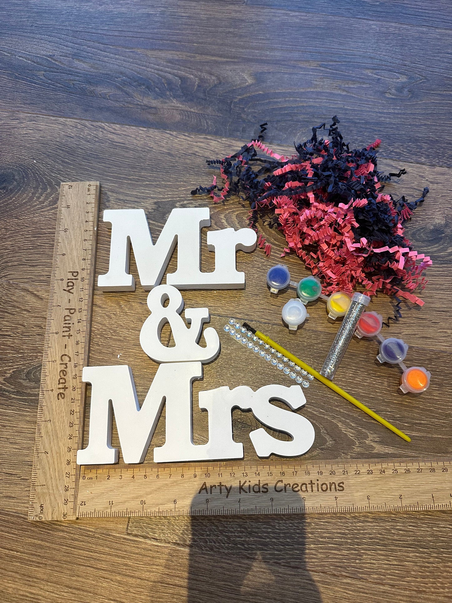 Paint Your Own Wedding Gift ~ Mr &  Mrs ~ Hobby ~ Wedding Favour~ Bride ~ Groom