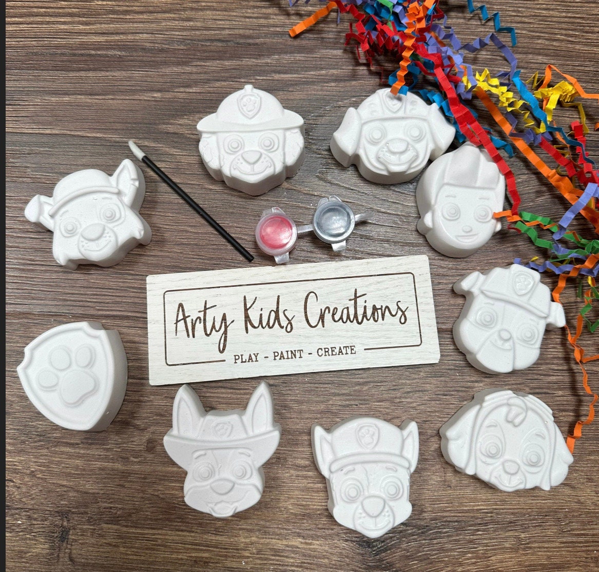 Paint Your Own Mini Pup Party Favour