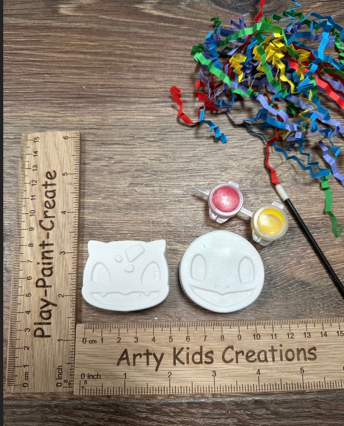 Paint Your Own Mini Pikemon ~ Party Favour ~ Hobby ~ Party Bag~ Pika ~Pokemo~ Paint Kit~ Childrens Party Favours~ Magnet Option