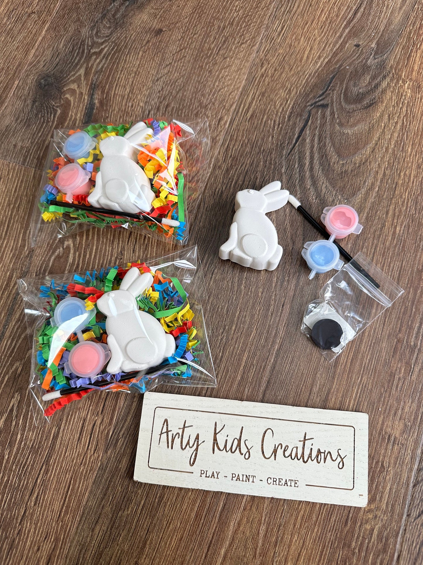 Paint Your Own Easter Bunny~ Rabbit~ Easter Basket ~ Easter Egg Hunt~ Party Favour~ Craft Kit~ Gift~ Magnet Option