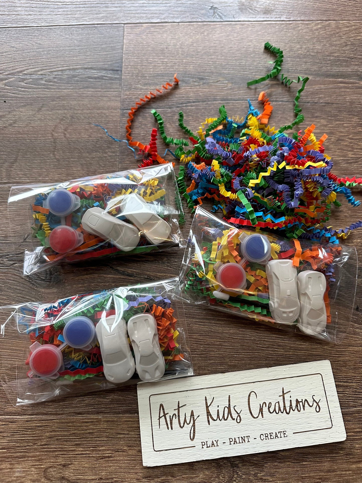 Paint Your Own Cars Party Favour