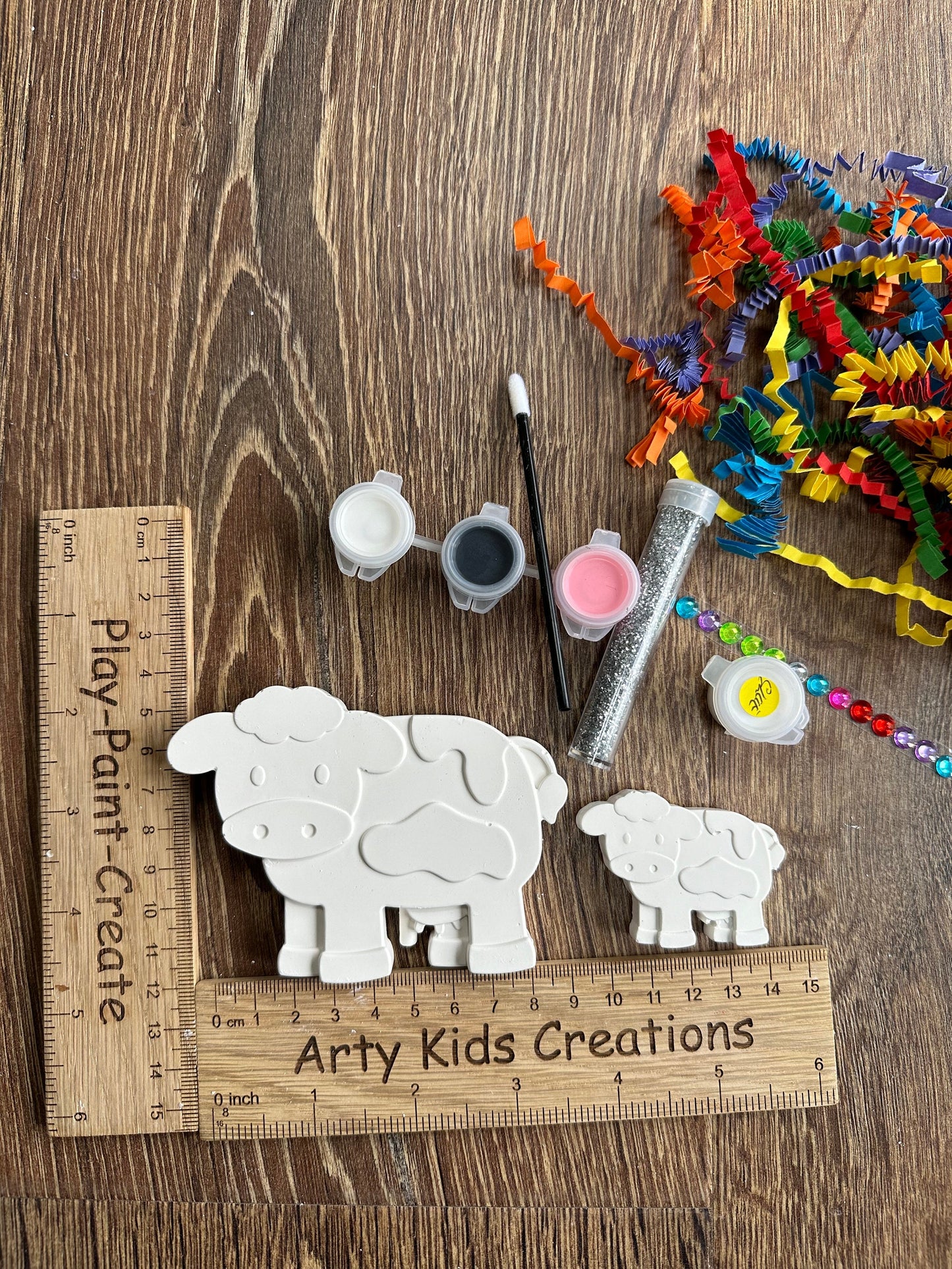 Paint Your Own Cow Craft Set ~ Craft Kit~ Pocket Money Crafts ~ Rainy Day Activity~ Party Favours ~ Gift
