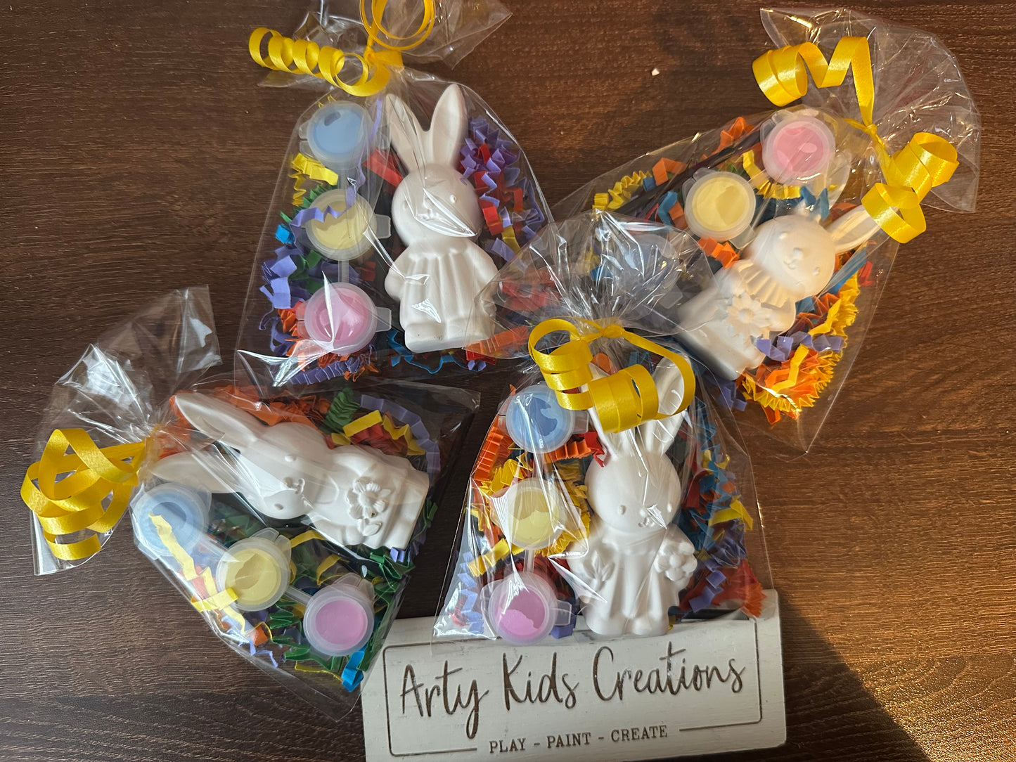 Paint Your Own Easter Bunny Craft Kit | Easter Basket Gift & Party Favour