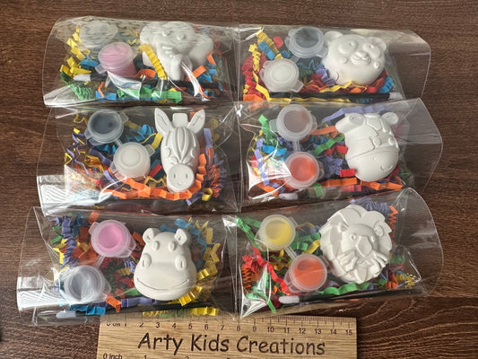 Paint Your Own Safari Animal Party Favour