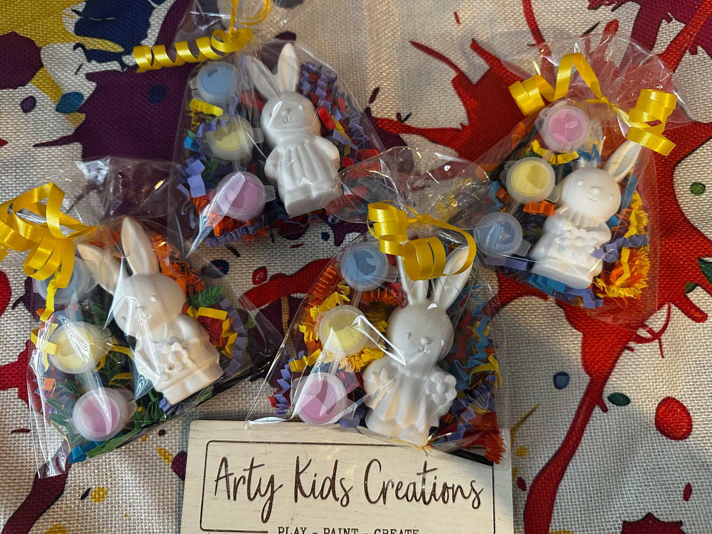 Paint Your Own Easter Bunny Craft Kit | Easter Basket Gift & Party Favour