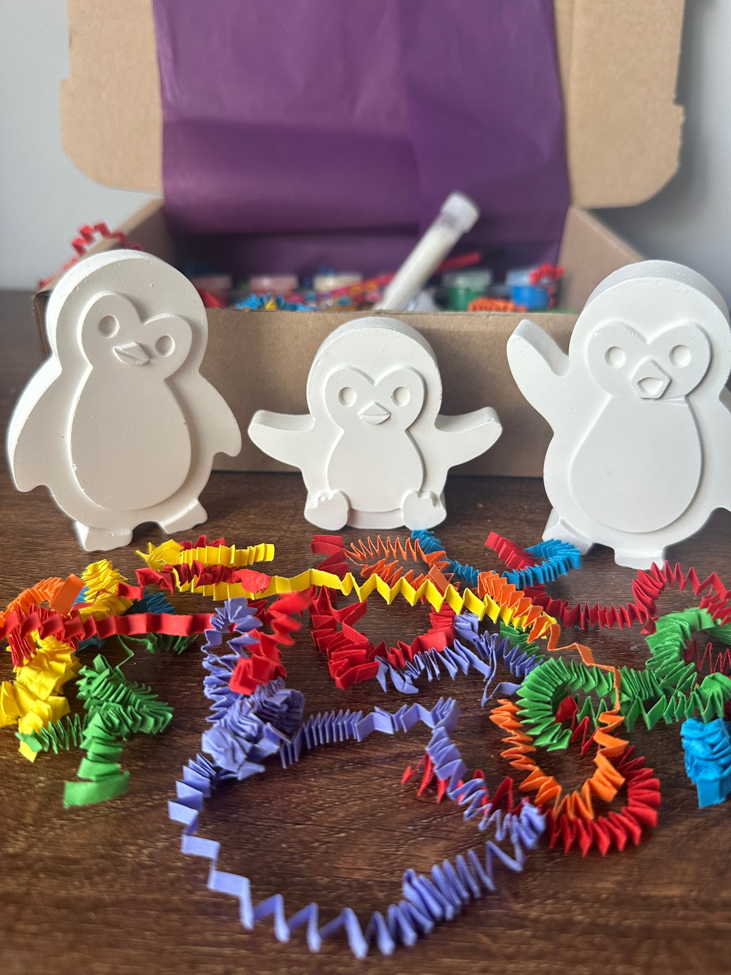 Paint Your Own Penguin  Family Craft Kit ~ Hobby ~ Stocking filler ~ Gift