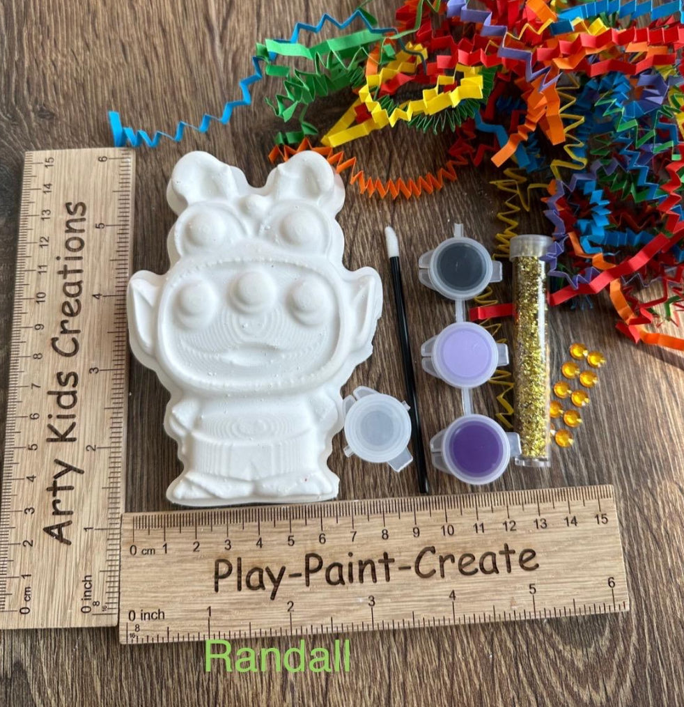 Paint Your Own Monsters Inc Inspired Party  Favour ~  Children’s Crafts ~ Birthday ~ Craft Set ~ Craft Kit~ Party Bag - Sully ~ Mike ~ Boo