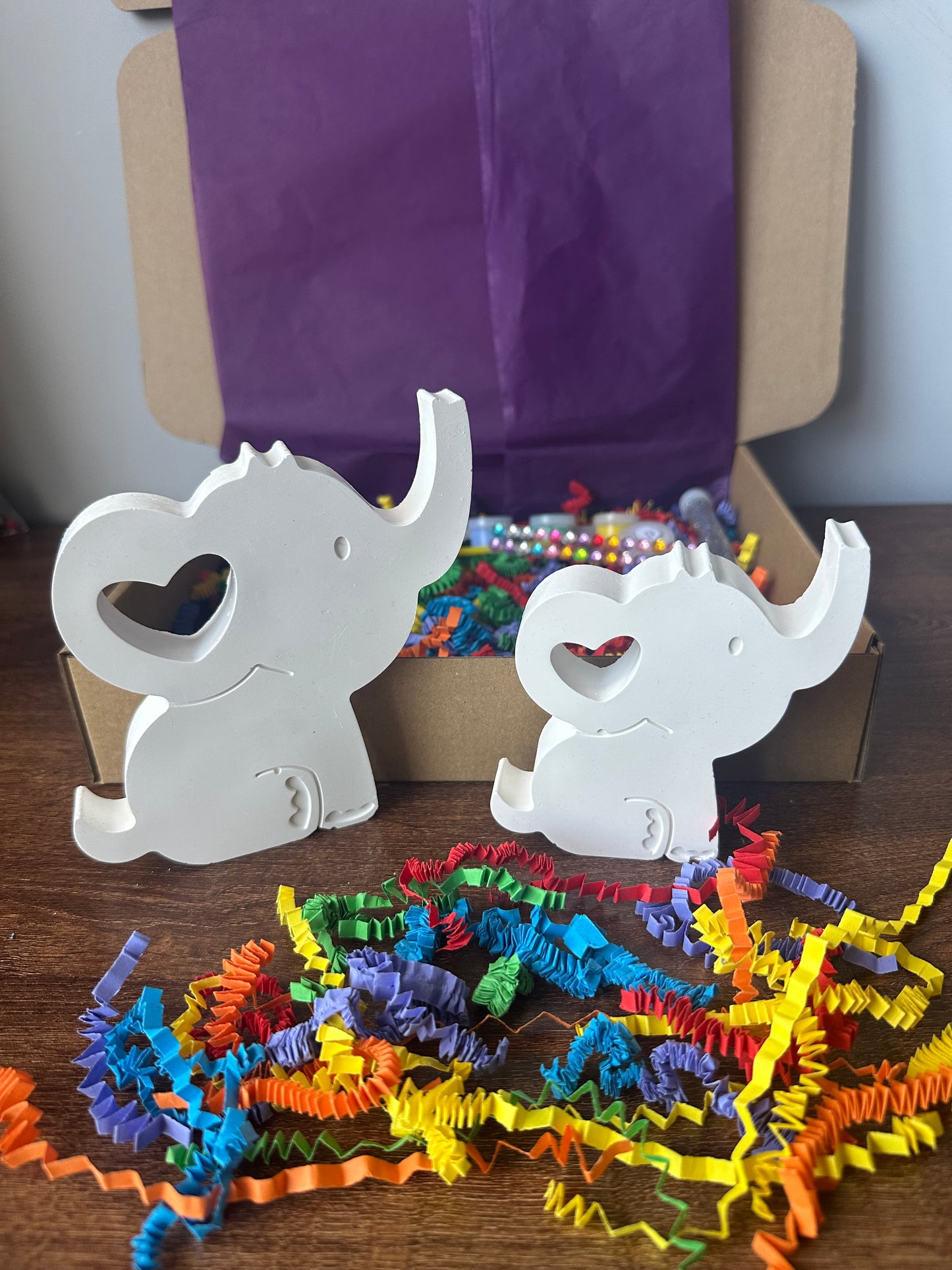 Paint Your Own Elephant  Family Craft Kit ~ Hobby ~ Stocking filler ~ Gift