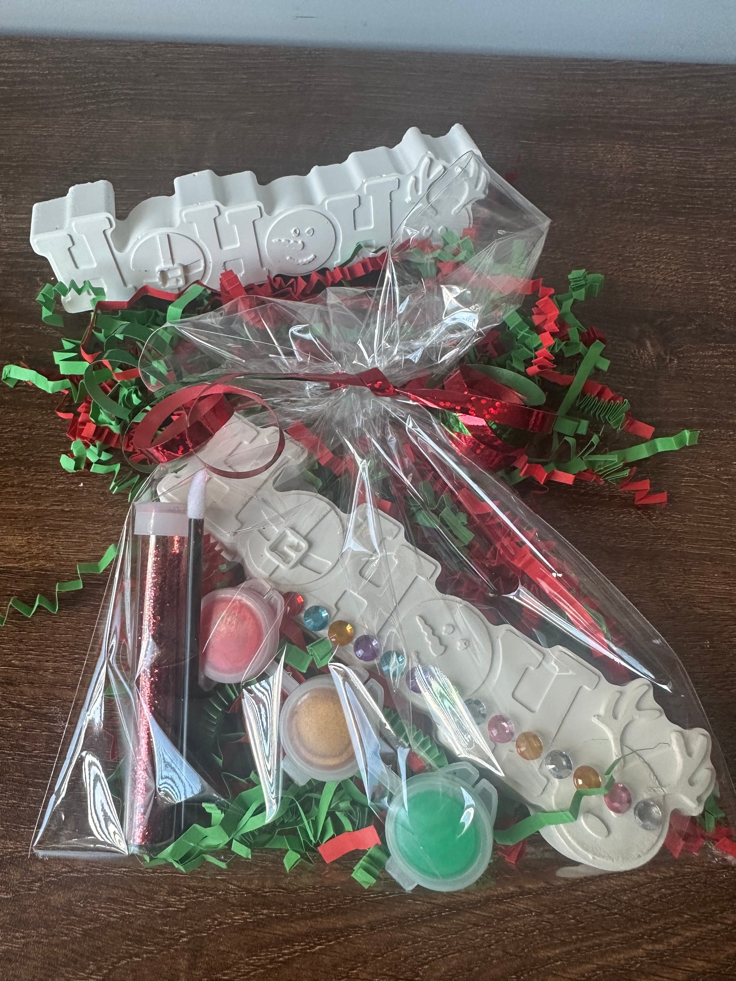Paint Your Own Christmas Ornament Ho Ho Ho ~ Party Bags~ Xmas Eve Box ~ Craft Set~ Party Bags~ Rainy Day Activity~ Stocking Filler