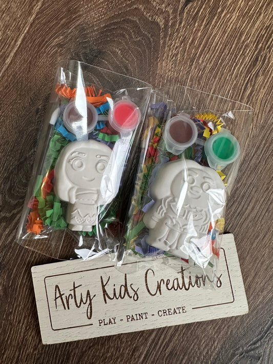 Paint Your Own Moana Inspired Party Favour ~ Party Bag~ Moana ~ Maui ~ ~ Birthday ~ Kids Craft Set ~ Craft Kit~ Magnet option