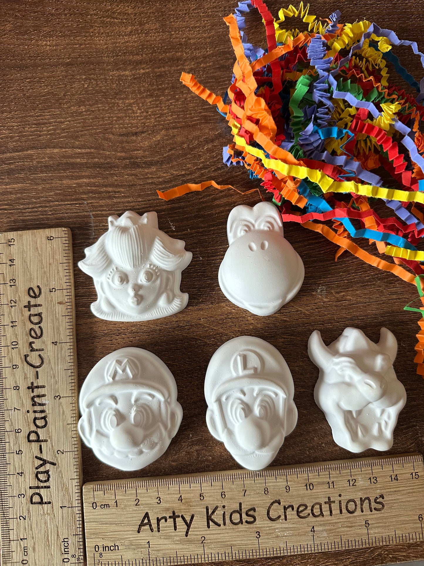 Paint Your Own Red Gamer Man and Friends  Gift Set - peach~ Dino ~ Stocking Filler~ Party ~ Favours